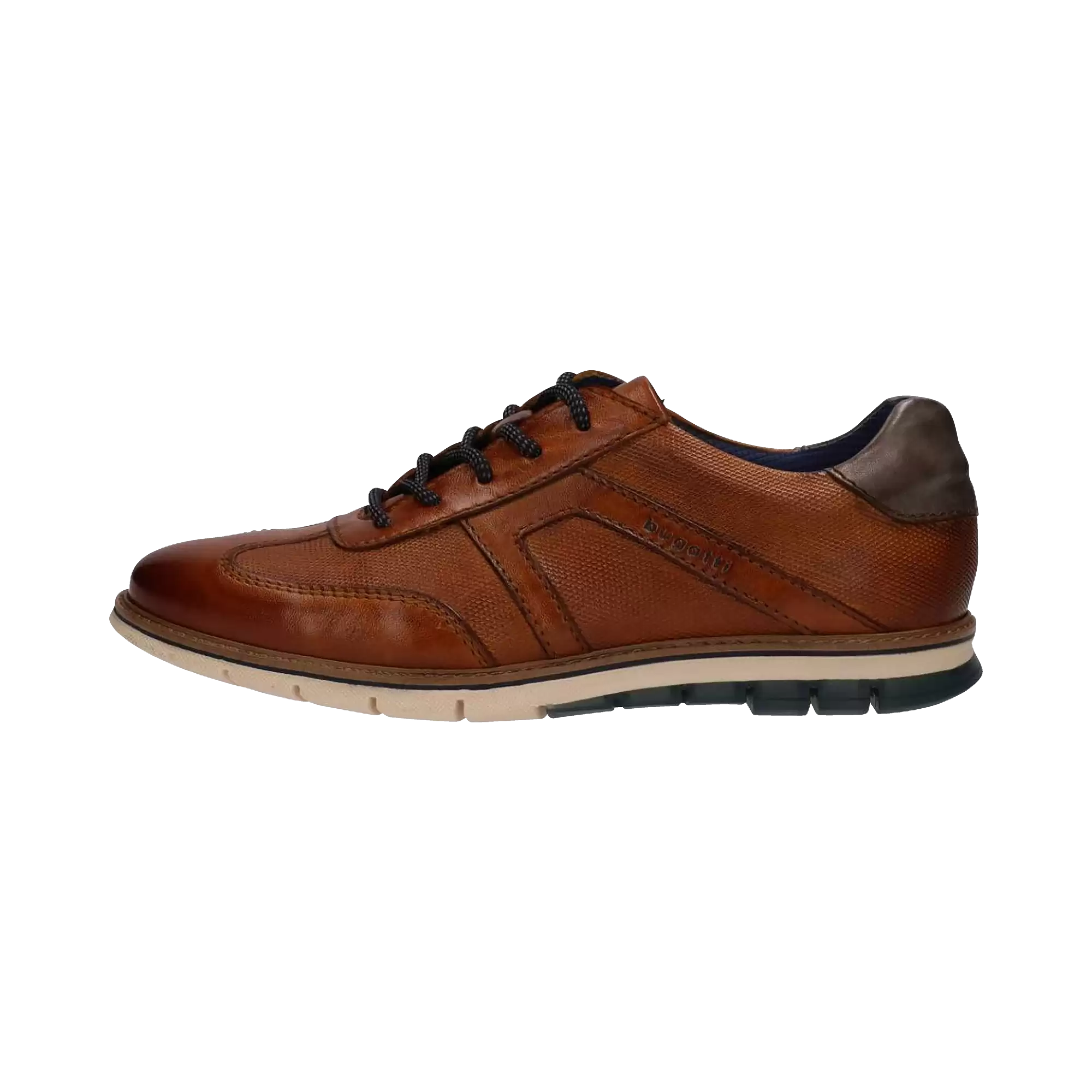Lace-up shoe In leather in cognac - View: Bust front
