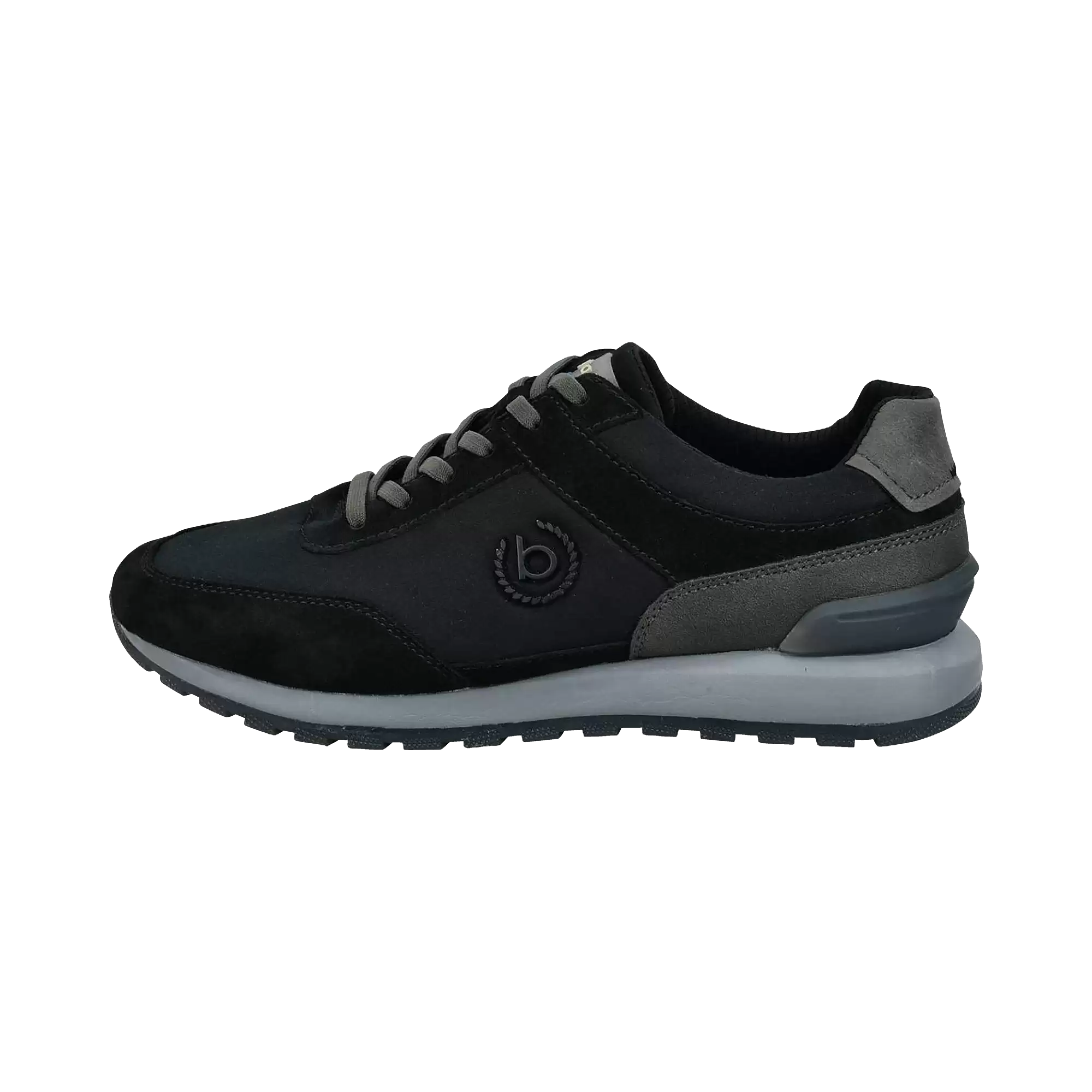 Sneaker mit Gummisohle in schwarz - Ansicht: Büste Front