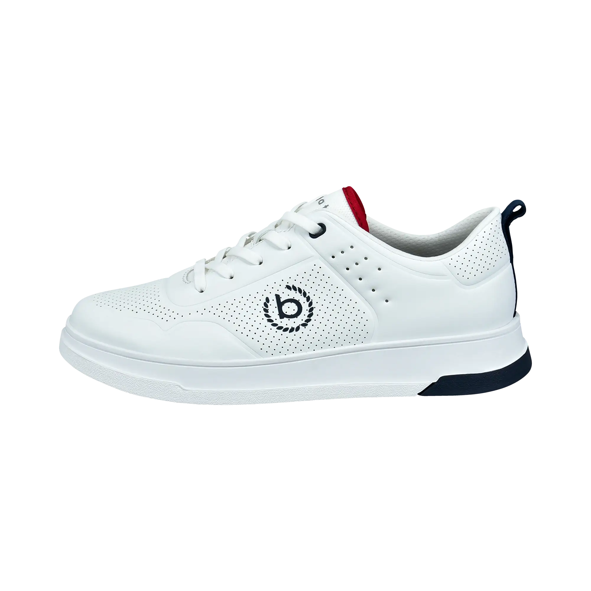 Sneaker cleaner look in weiß - Ansicht: Büste Front