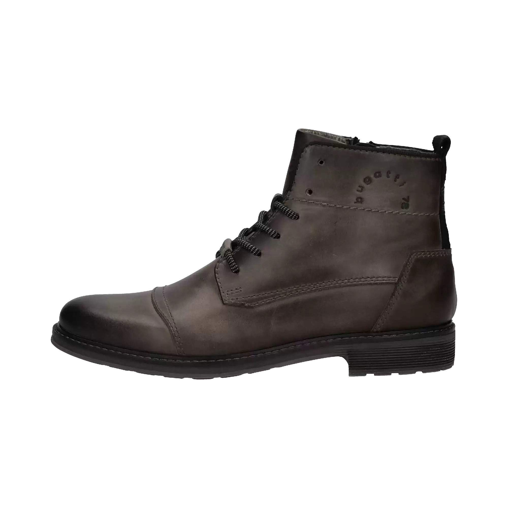 Stiefel zum Schnüren in dunkelgrau - Ansicht: Büste Front