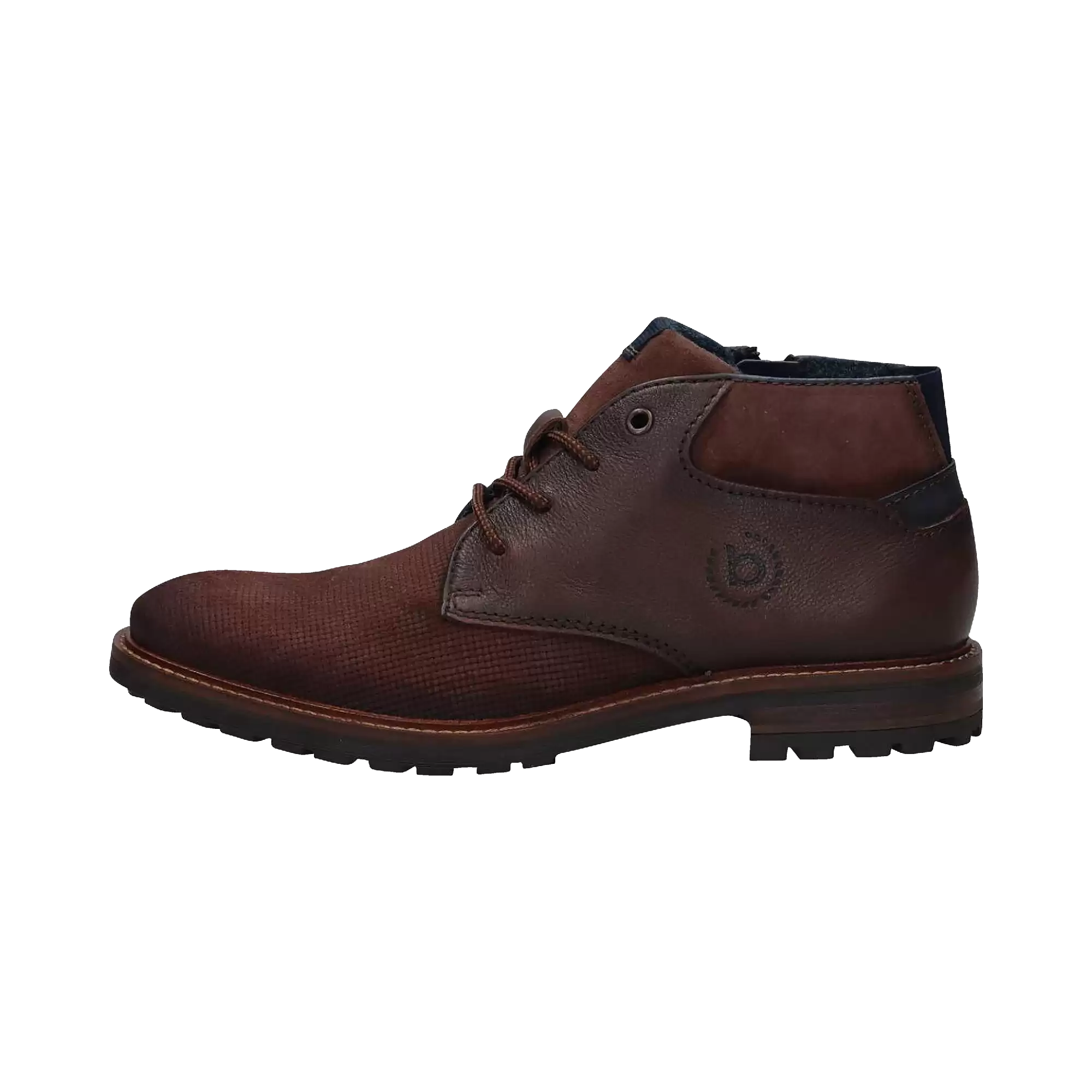 Stiefel aus Leder in braun - Ansicht: Büste Front