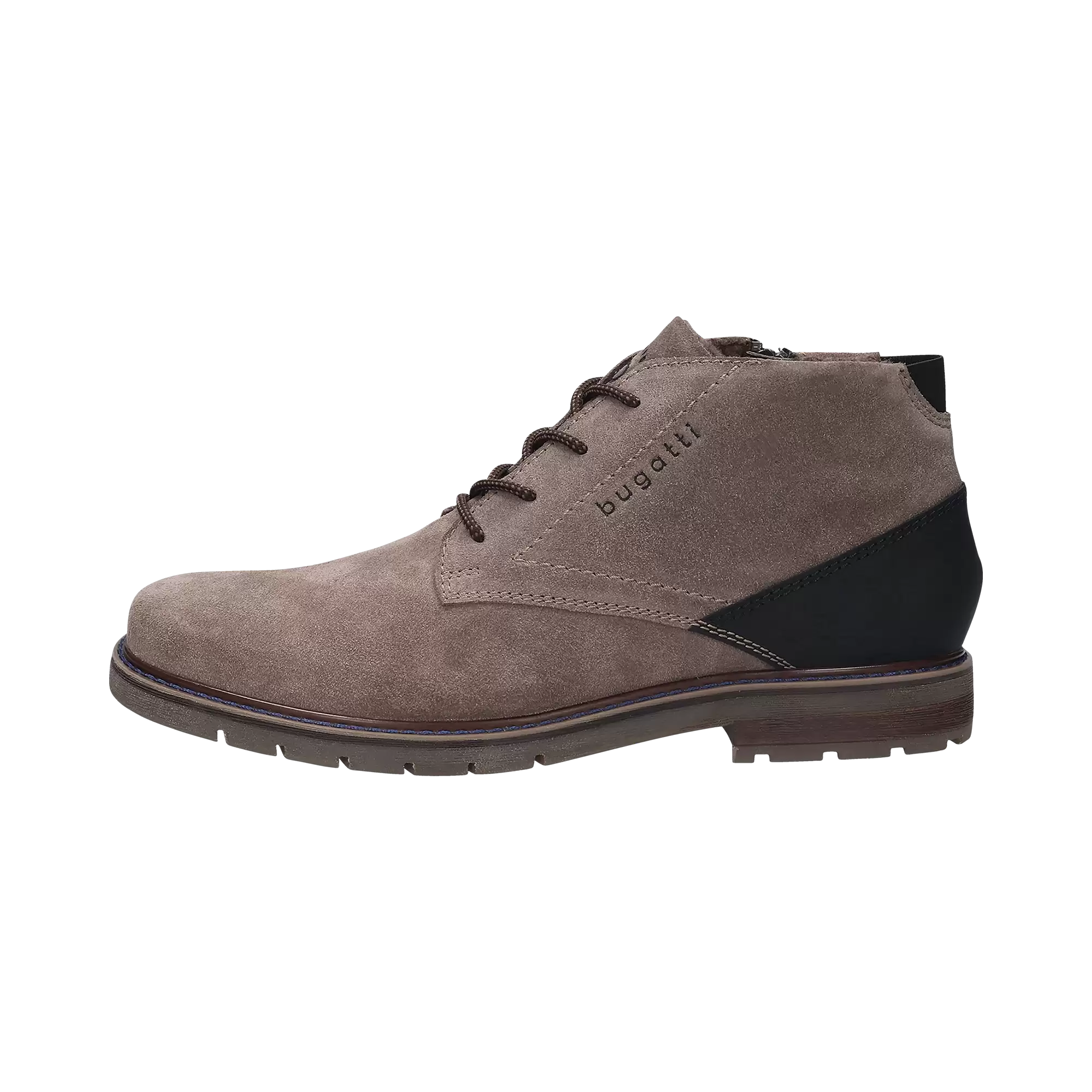 Boots zum Schnüren in taupe - Ansicht: Büste Front