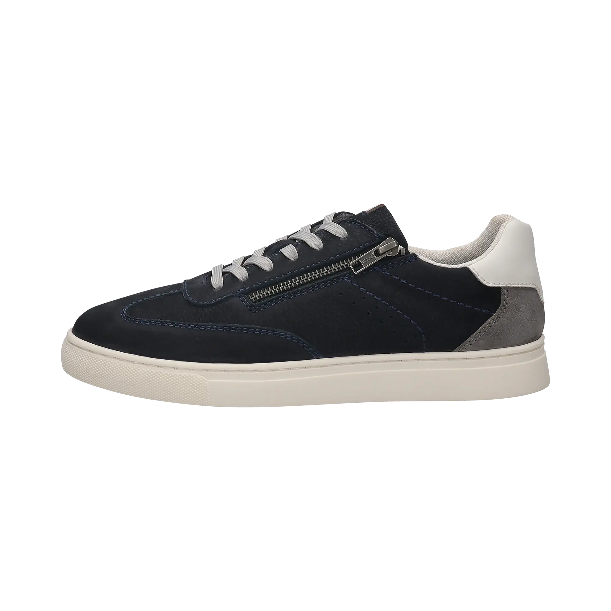 Sneaker mit Reißverschluss-Detail in marine - Ansicht: Büste Front