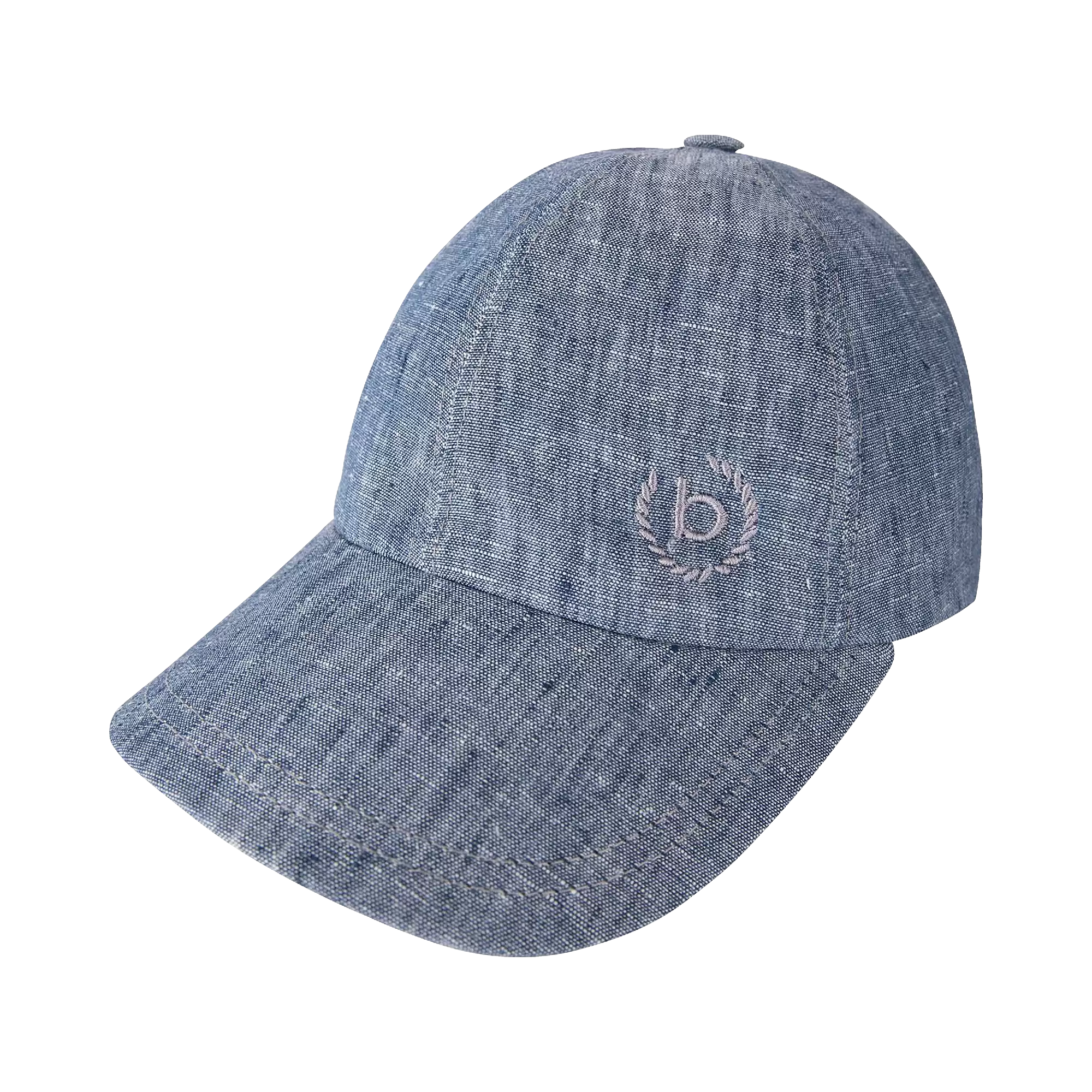 Basecap mit Metallschließe in marine - Ansicht: Büste Front