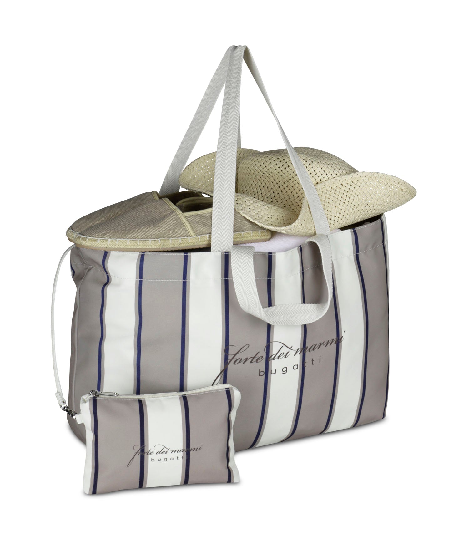 Tote Bag im maritimen Design in ecru