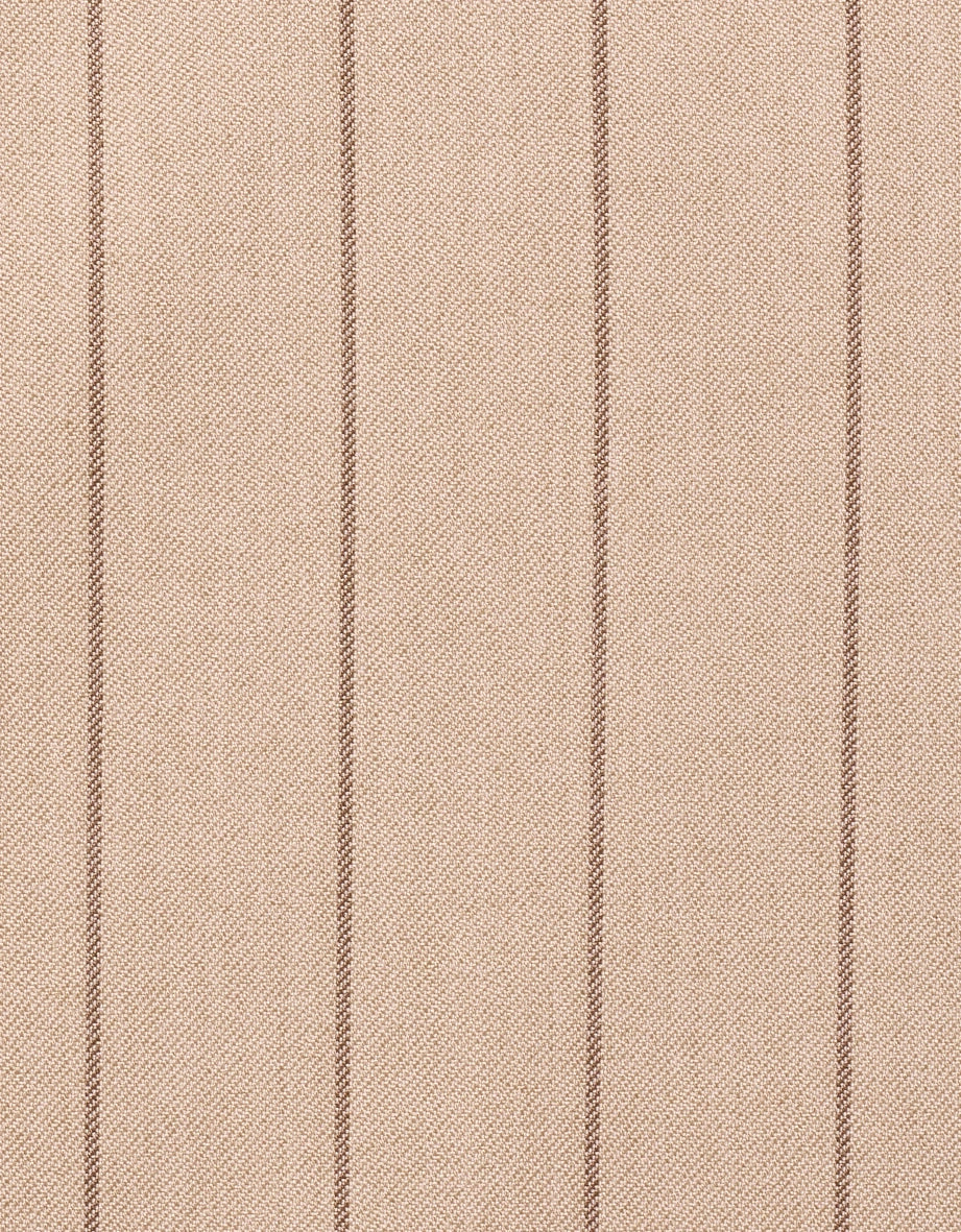 Beiger Stoff mit feinen vertikalen Streifen, elegantes Design von bugatti.