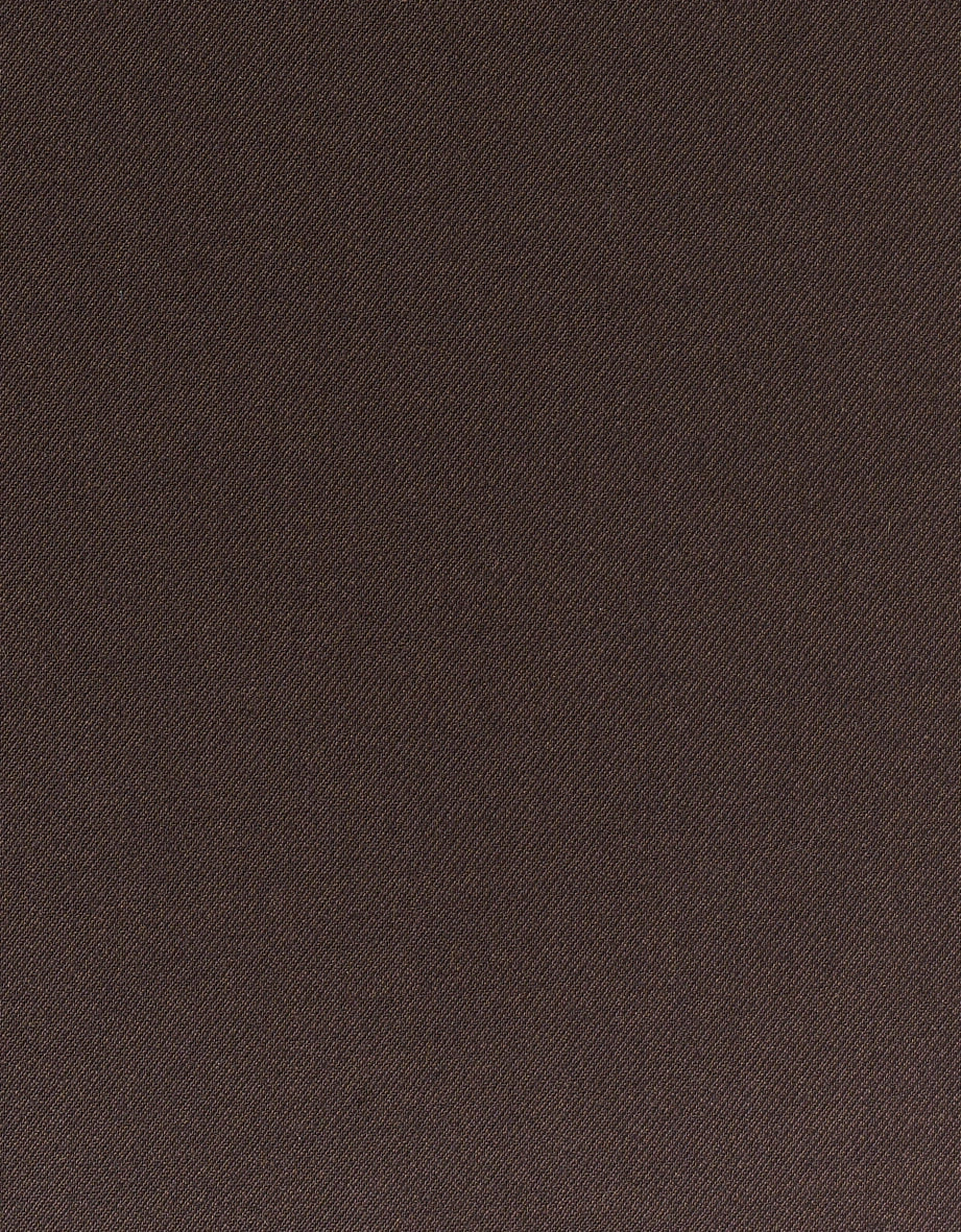 Brauner Stoff mit diagonaler Webstruktur.