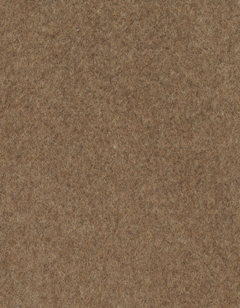 Brauner Wollstoff mit texturierter Oberfläche.