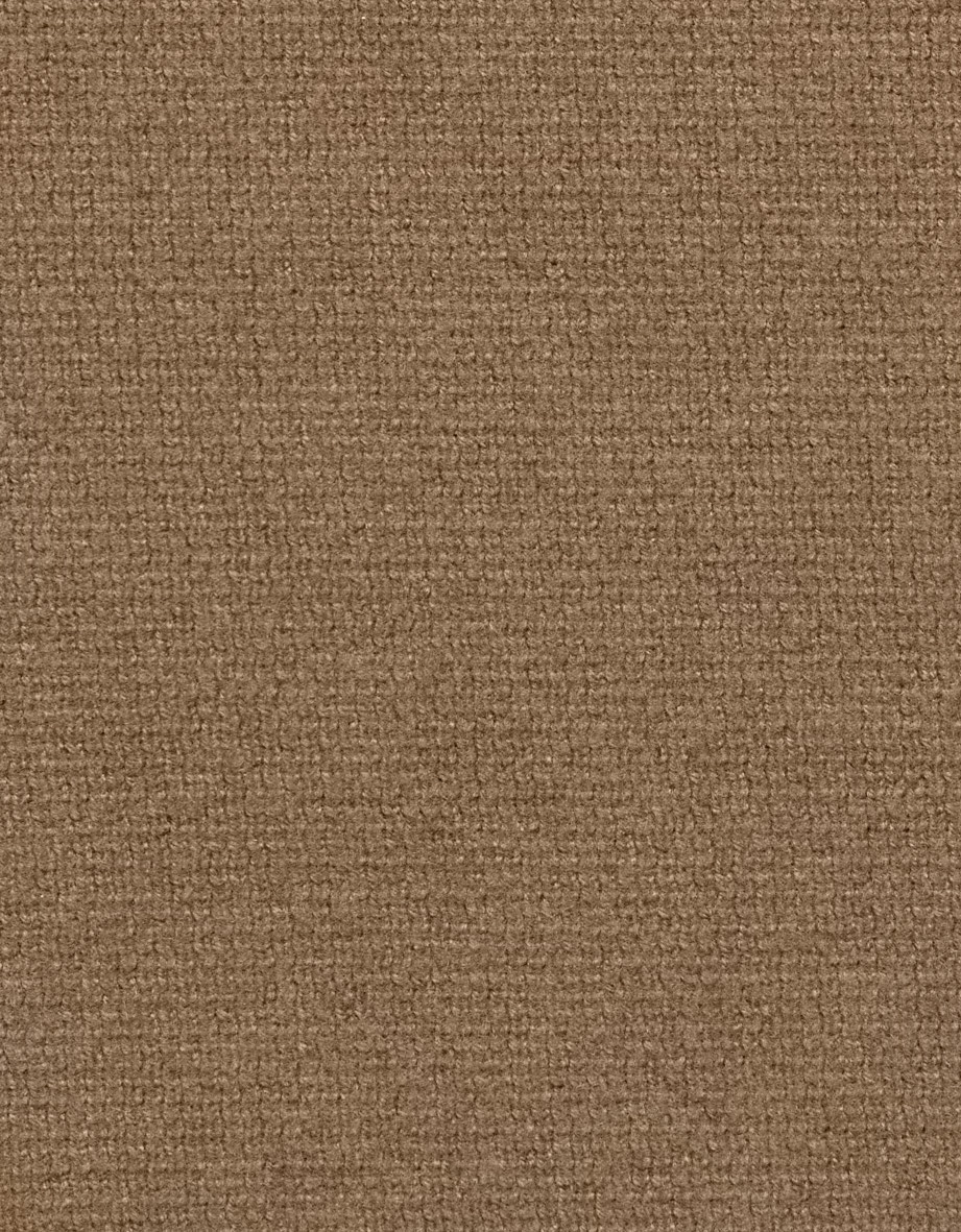 Einfarbiger, brauner Stoff mit texturierter Oberfläche.