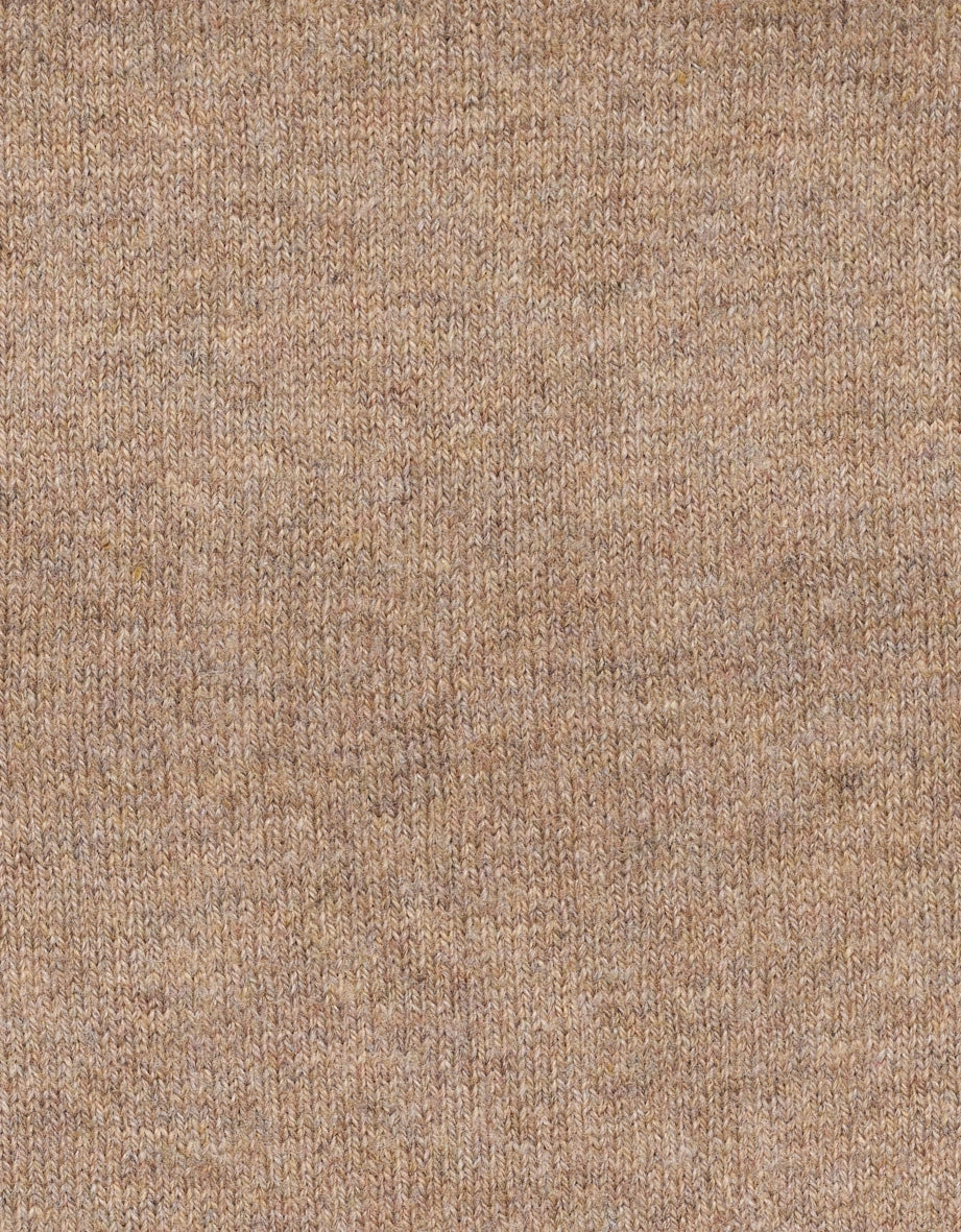 Nahtloser beigefarbener Strickstoff, Detailaufnahme für bugatti Mode.
