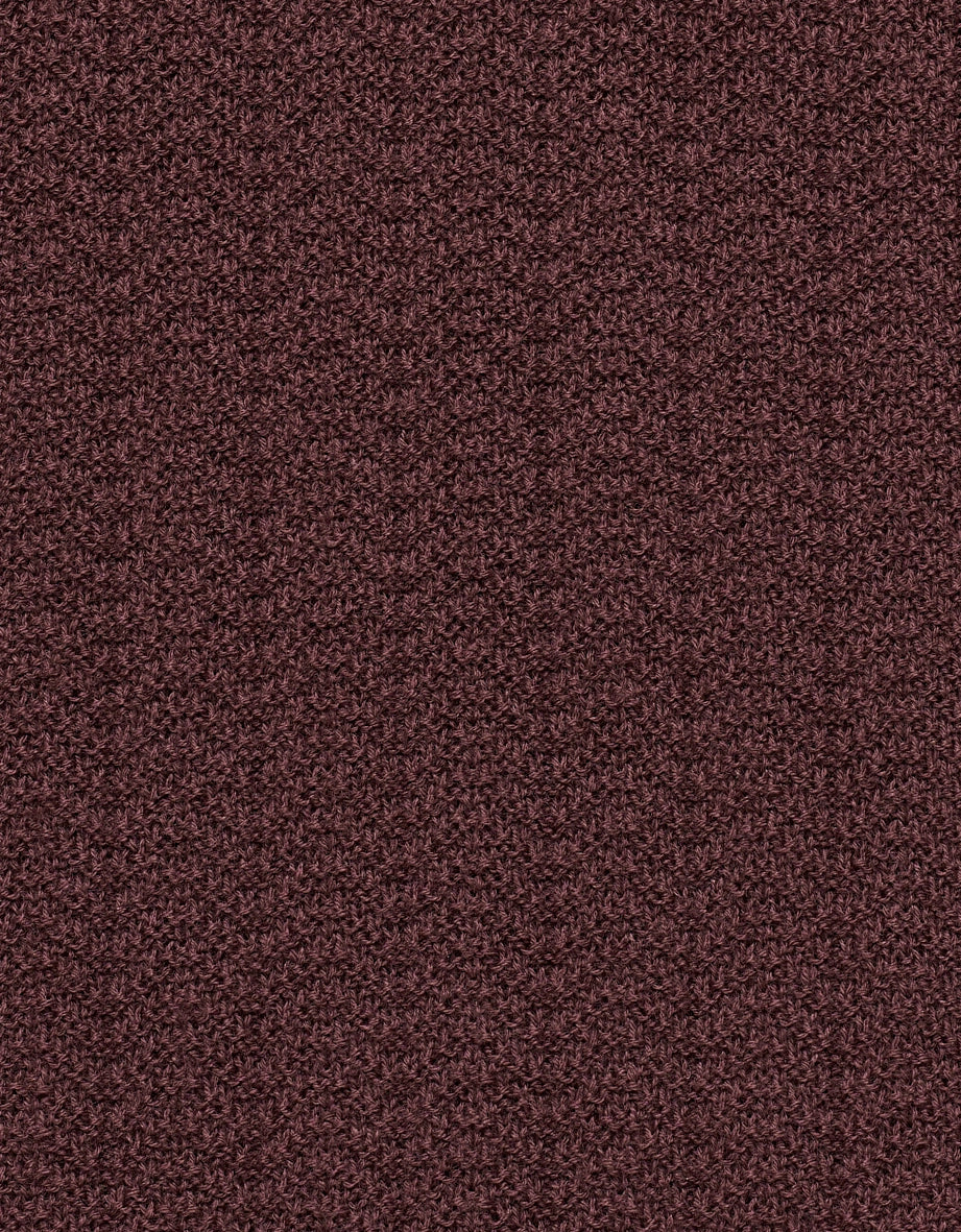Strukturierte Stricktextur in warmem Braunton, ideal für bugatti-Pullover.