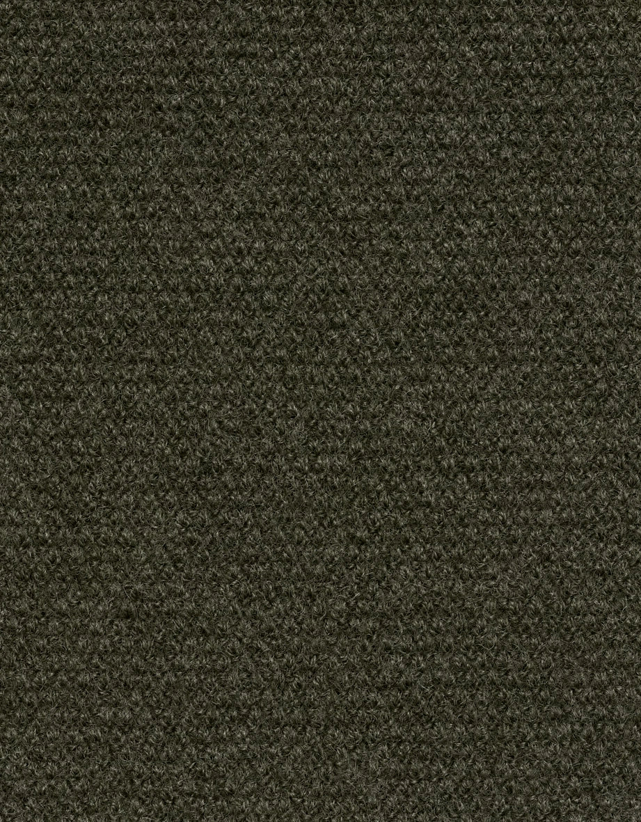 Grüner bugatti Pullover, Büstenbild, feine Struktur, eleganter Stil.