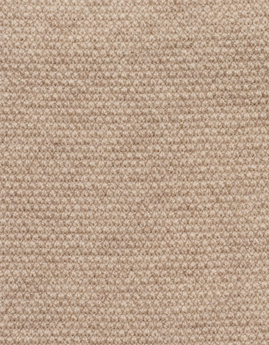 Beige gestrickter Stoff mit grober Textur, ideal für gemütliche bugatti Kleidung.