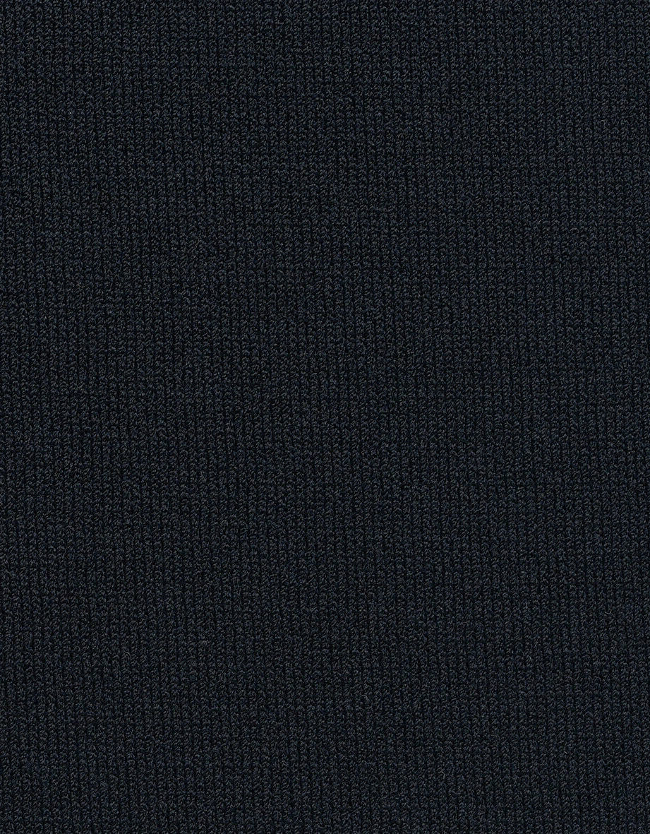 Dunkelblauer Strickstoff, Texturdetail von bugatti, elegant und zeitlos.
