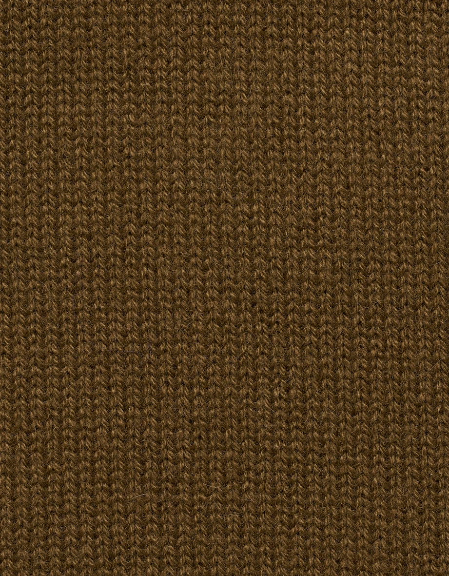 Brauner Strickstoff mit feiner, gleichmäßiger Struktur, ideal für bugatti's stilvolle Kollektionen.