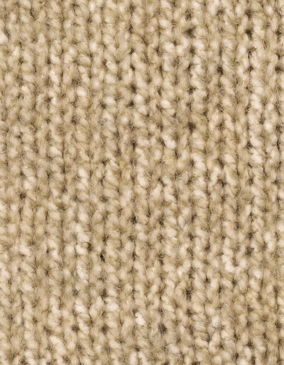 Beiger Strickpullover von bugatti, Büstenbild, Rückansicht, schlichtes Design.