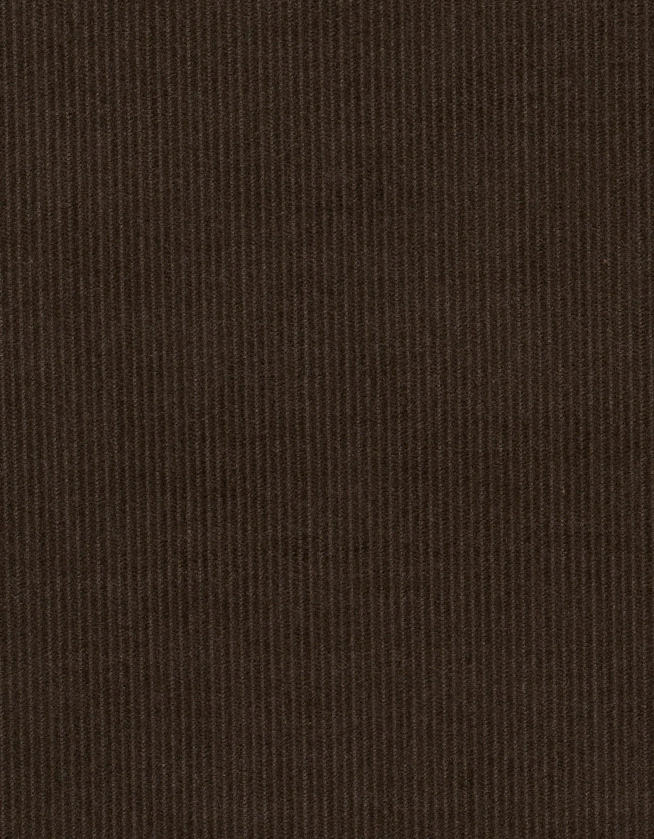 Brauner Cordstoff mit feiner Rippenstruktur von bugatti.
