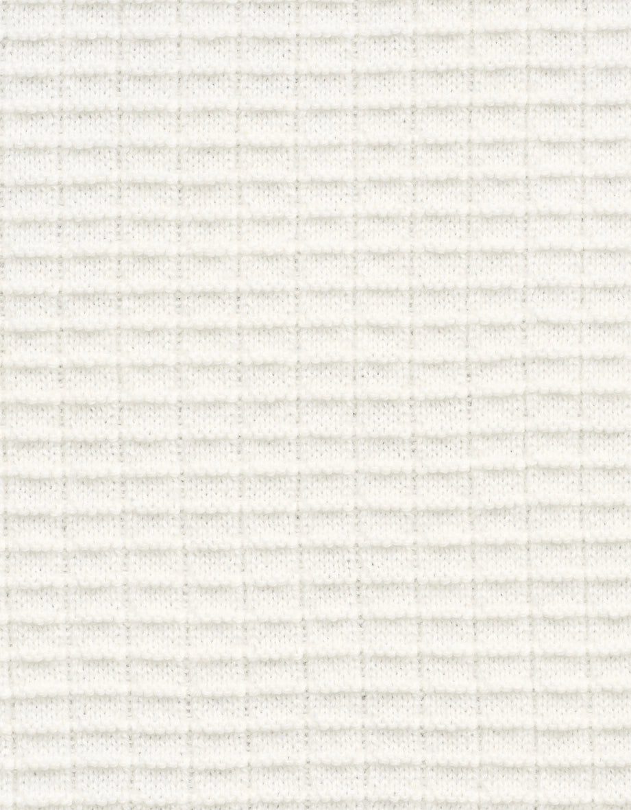 Alt-Text: Weißer Stoff mit geripptem Muster, texturiertes Design, Nahaufnahme, ideal für bugatti Mode.