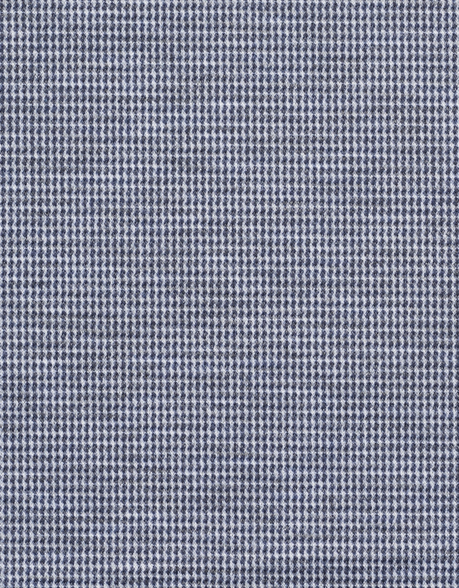 Blauwe Pied-de-Poule stof van bugatti, perfect voor stijlvolle outfits.