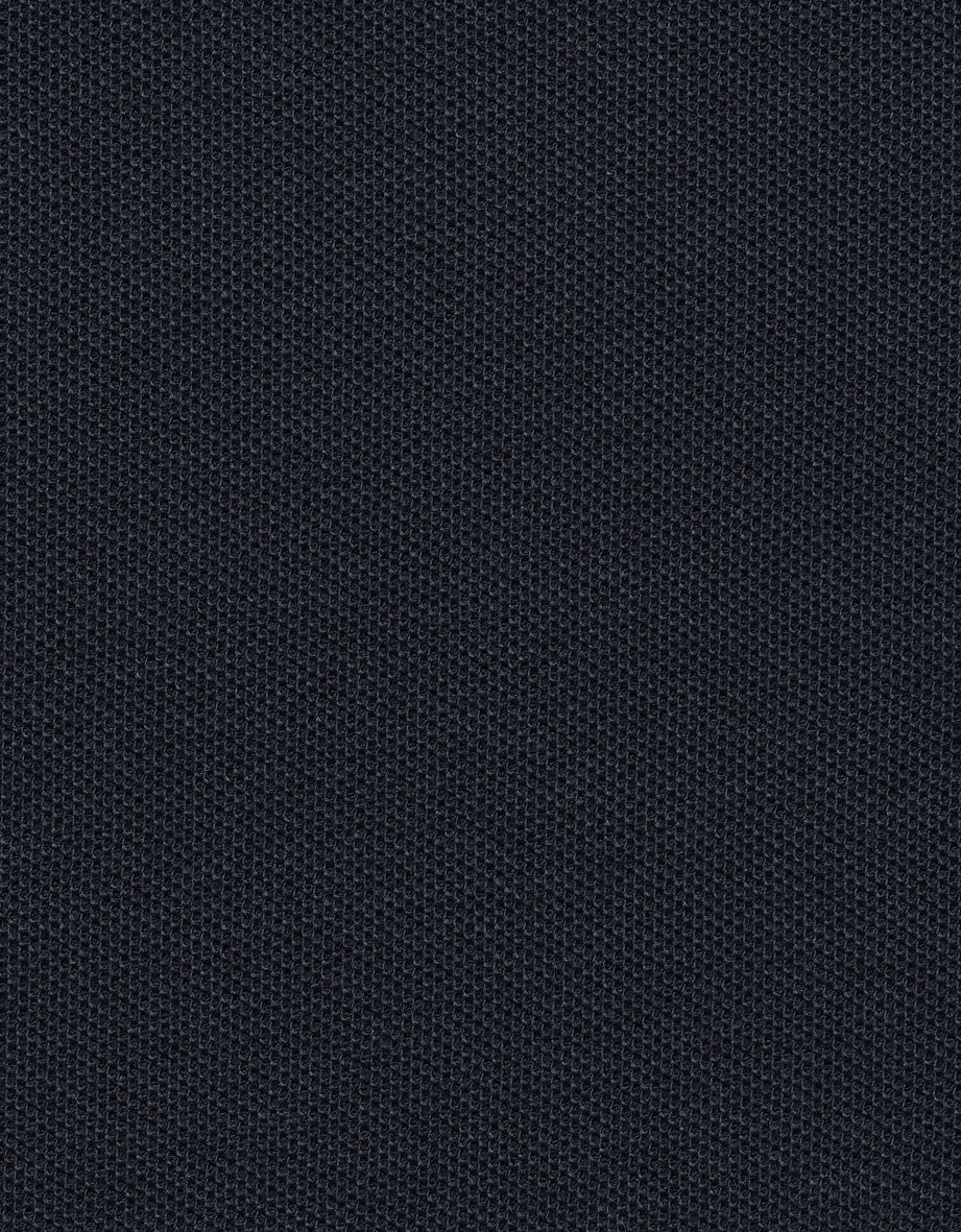 Donkerblauwe stof met fijne textuur, ideaal voor stijlvolle bugatti outfits.