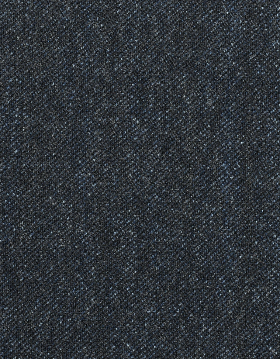 Donkerblauwe stof met fijn patroon, ideaal voor stijlvolle bugatti outfits.