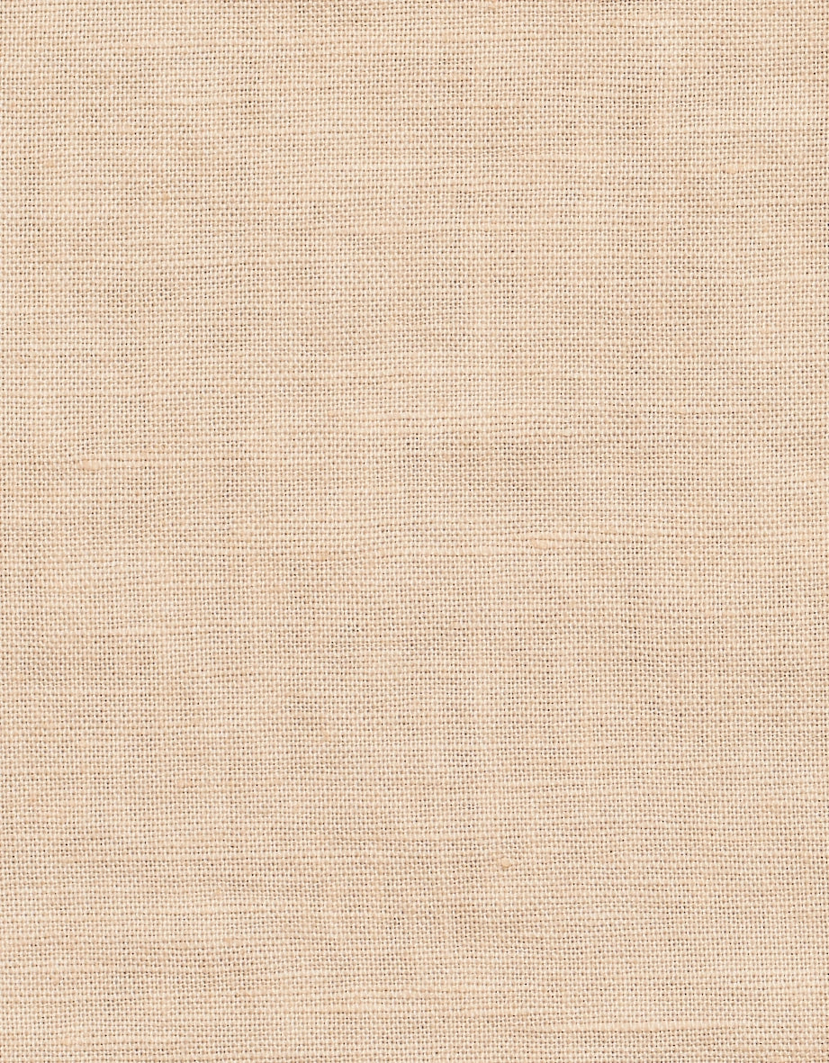 Natürlicher Leinenstoff, beige, strukturiertes Design. Ideal für elegante und entspannte bugatti Outfits.