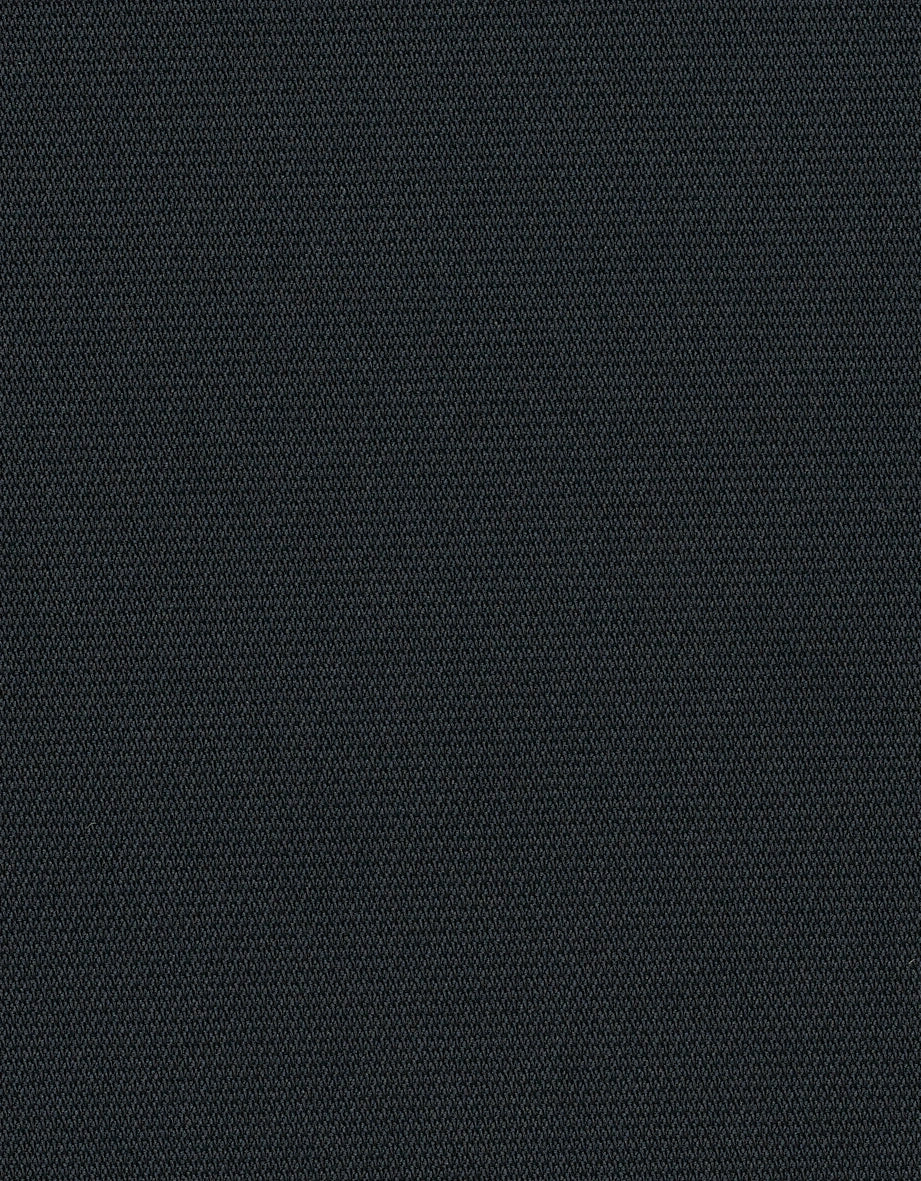 Schwarzer Stoff mit feiner Textur, schlichtes Design, Detailaufnahme.