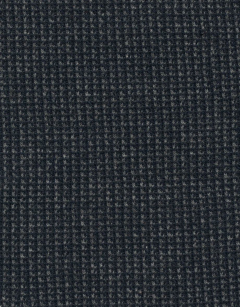 Graues, kariertes Muster von bugatti, Stoffdetailansicht, Textur für stilvolle Outfits.