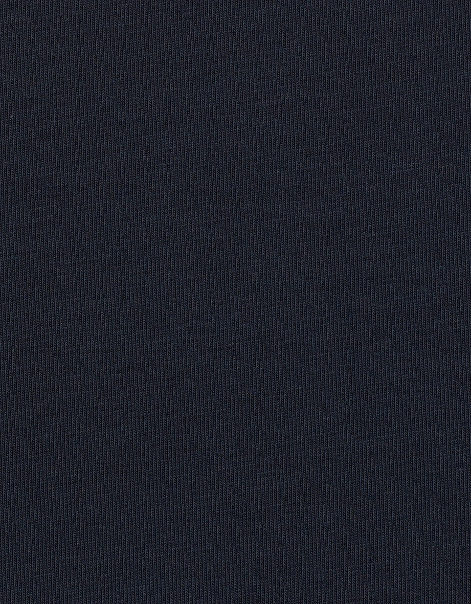 Dunkelblauer Stoff mit feiner Rippenstruktur, ideal für elegante bugatti Outfits.