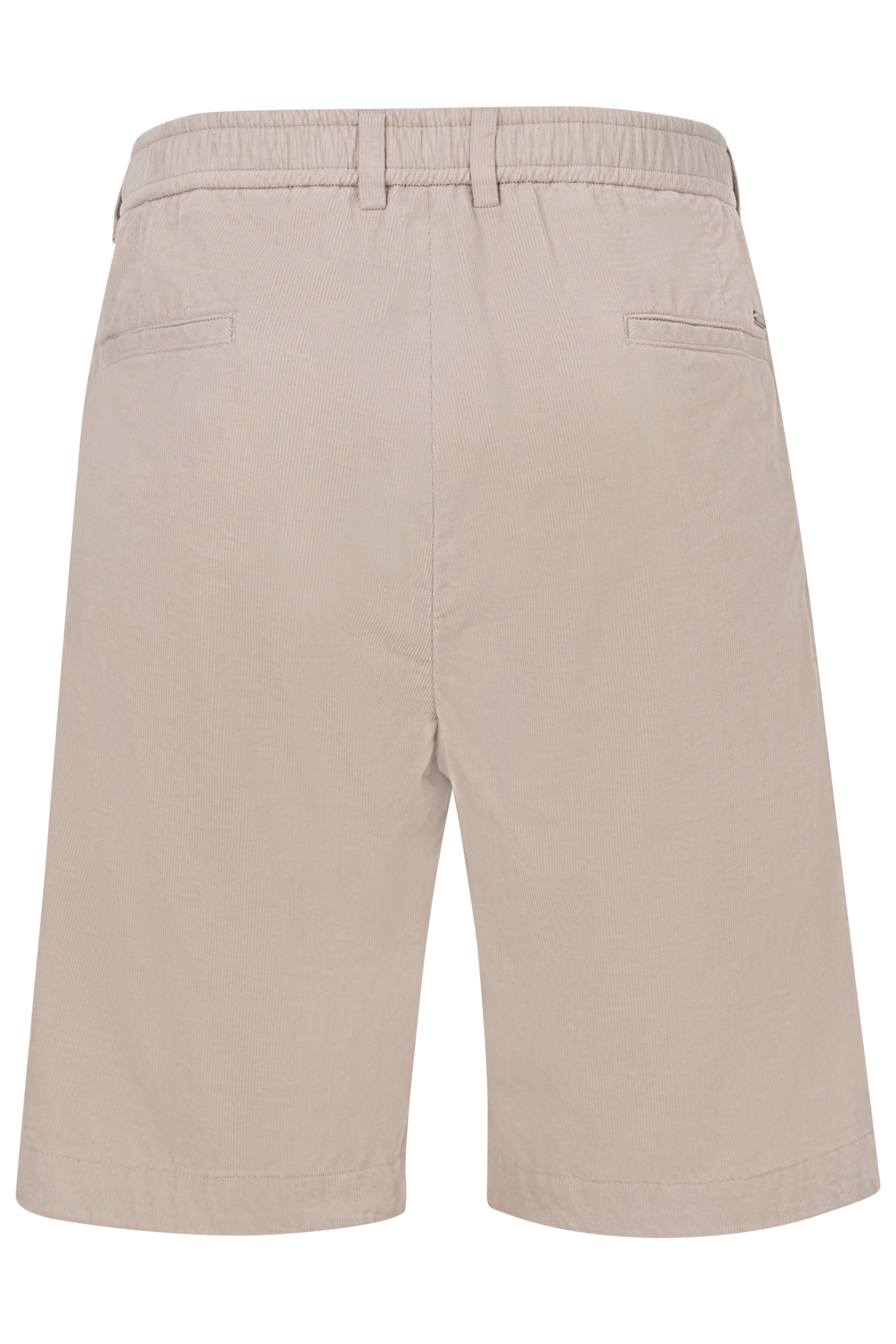 Beige bugatti Shorts, legerer Stil, Büstenbild, hochwertige Materialien, zeitlose Eleganz.