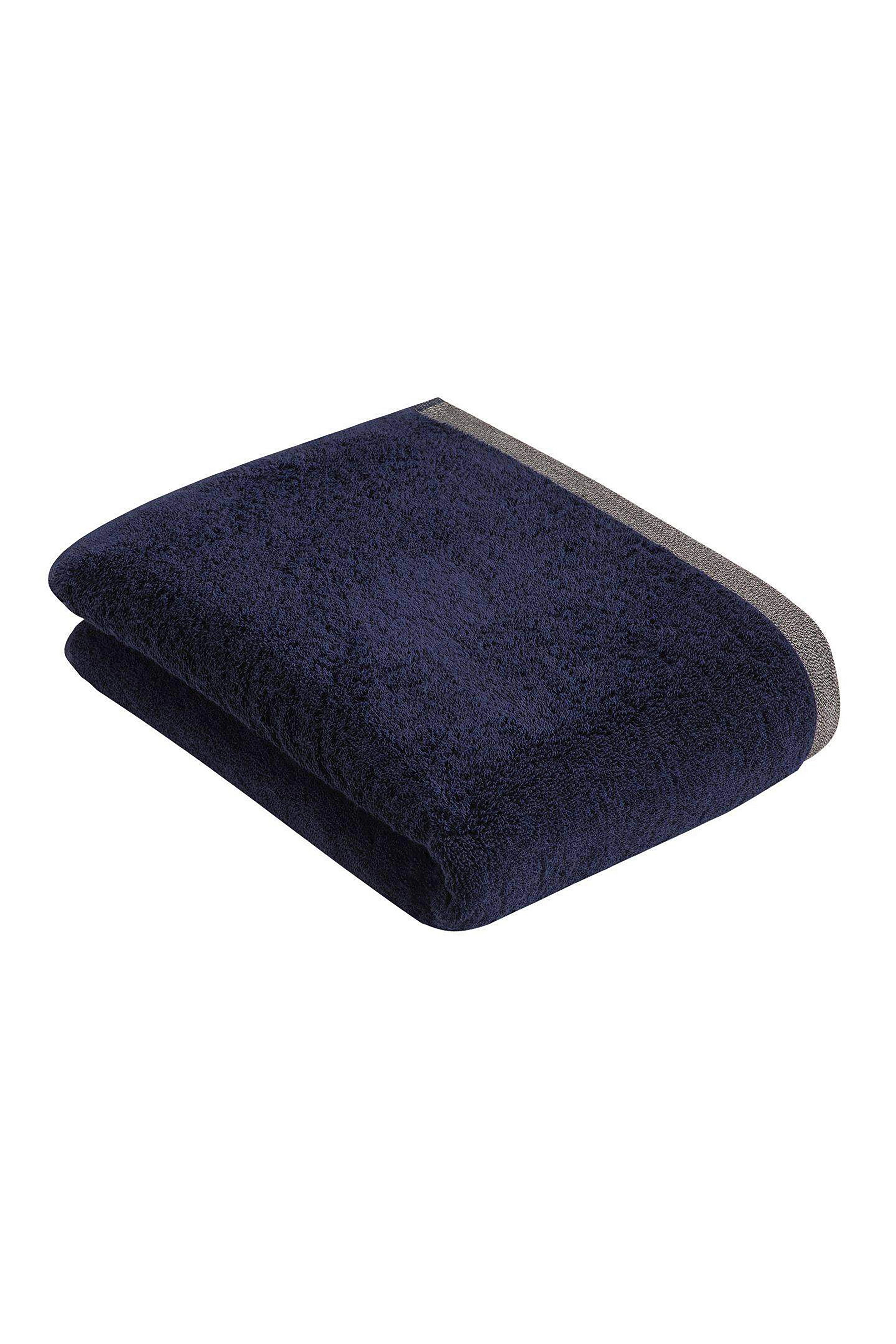 Dunkelblaues Handtuch von bugatti, elegantes Design, hochwertige Qualität.