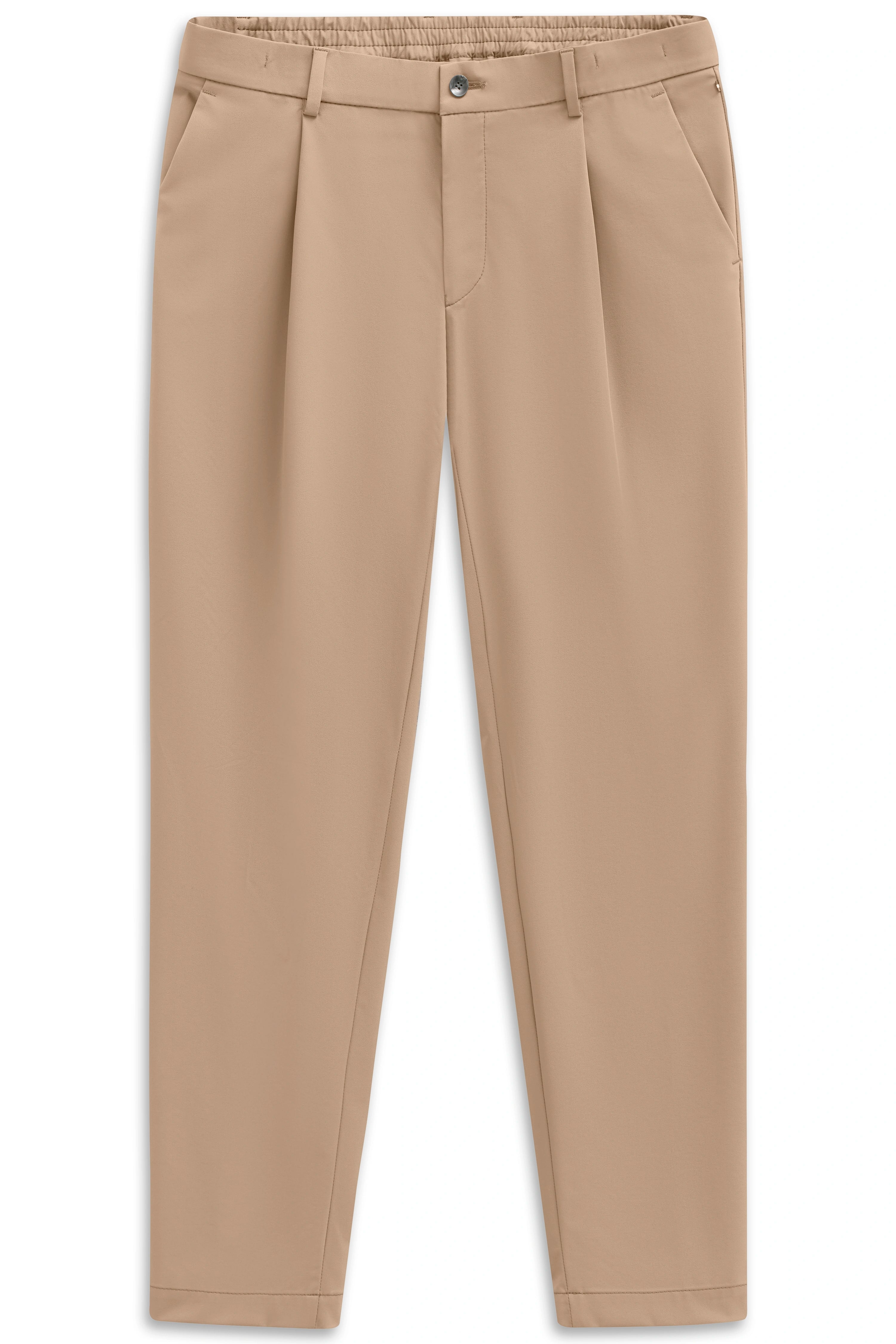 Beige bugatti Hose, legeres Bild, stilvoll und zeitlos.