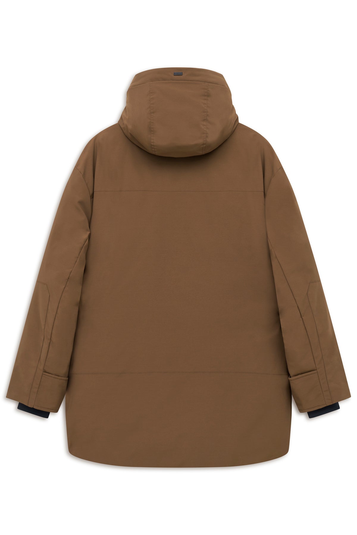 Braune bugatti Jacke, Rückansicht, legeres Design, hochwertig, zeitlos, ideal für entspannte Anlässe.