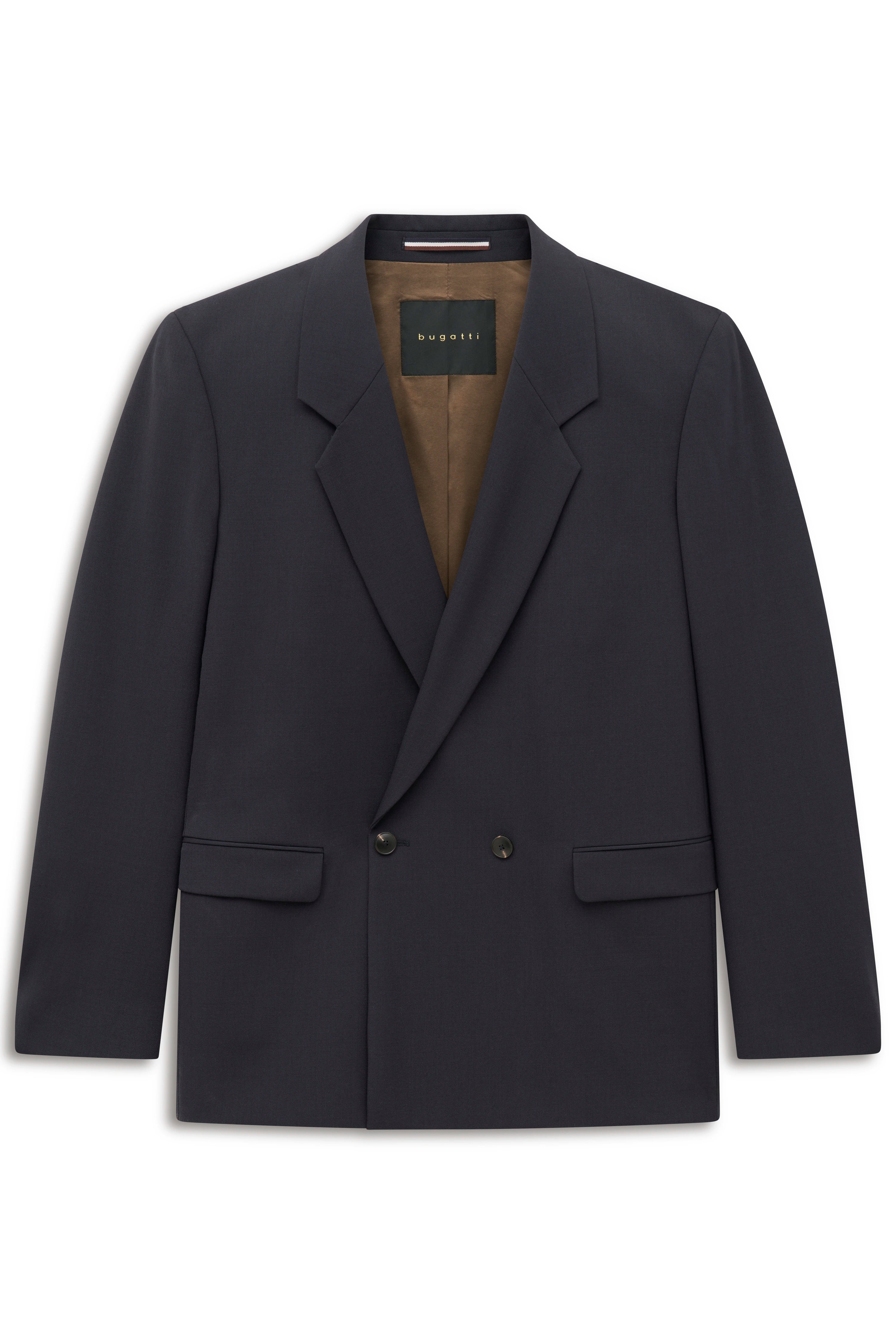 Schwarzer bugatti Blazer, legeres Büstenbild, zeitlos elegant.