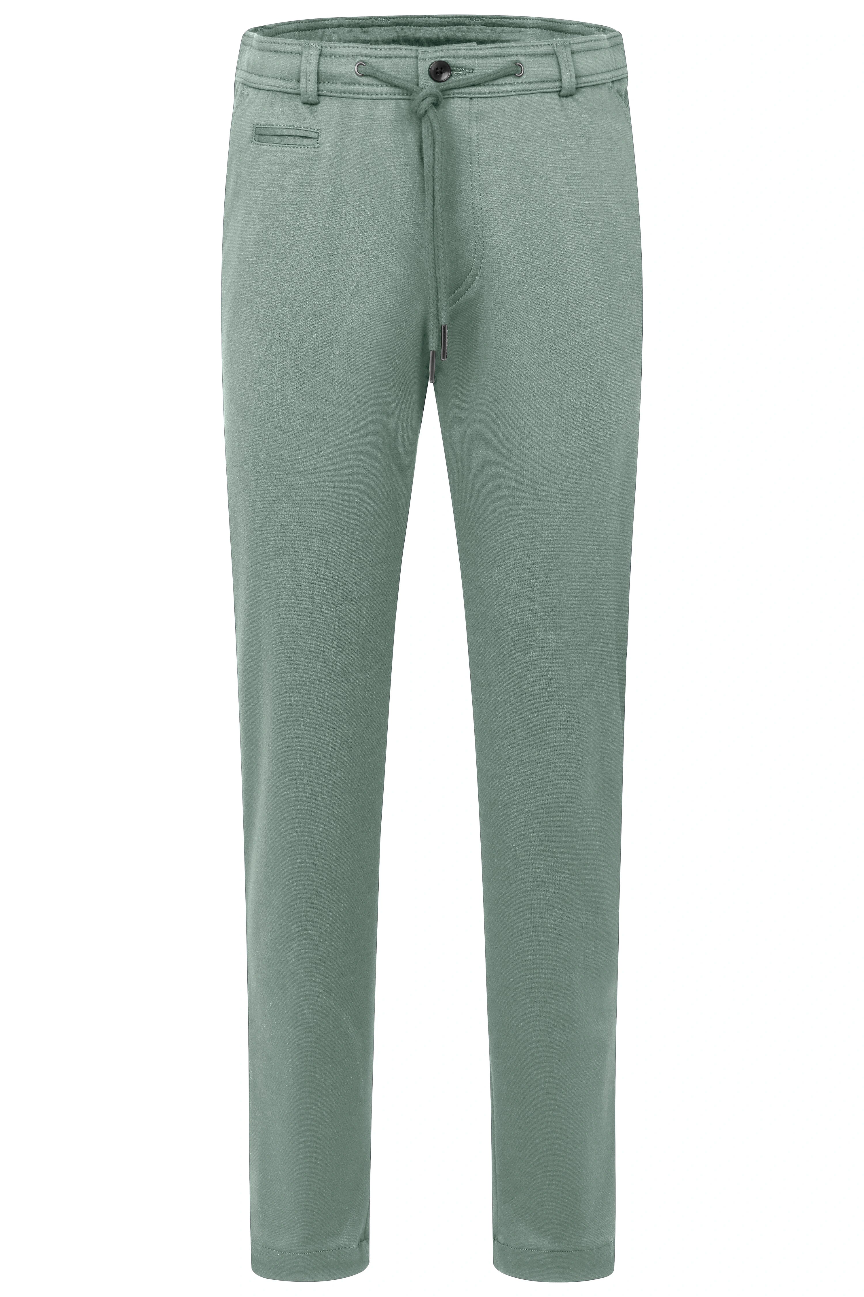 Groene bugatti broek met trekkoord, casual busteweergave.