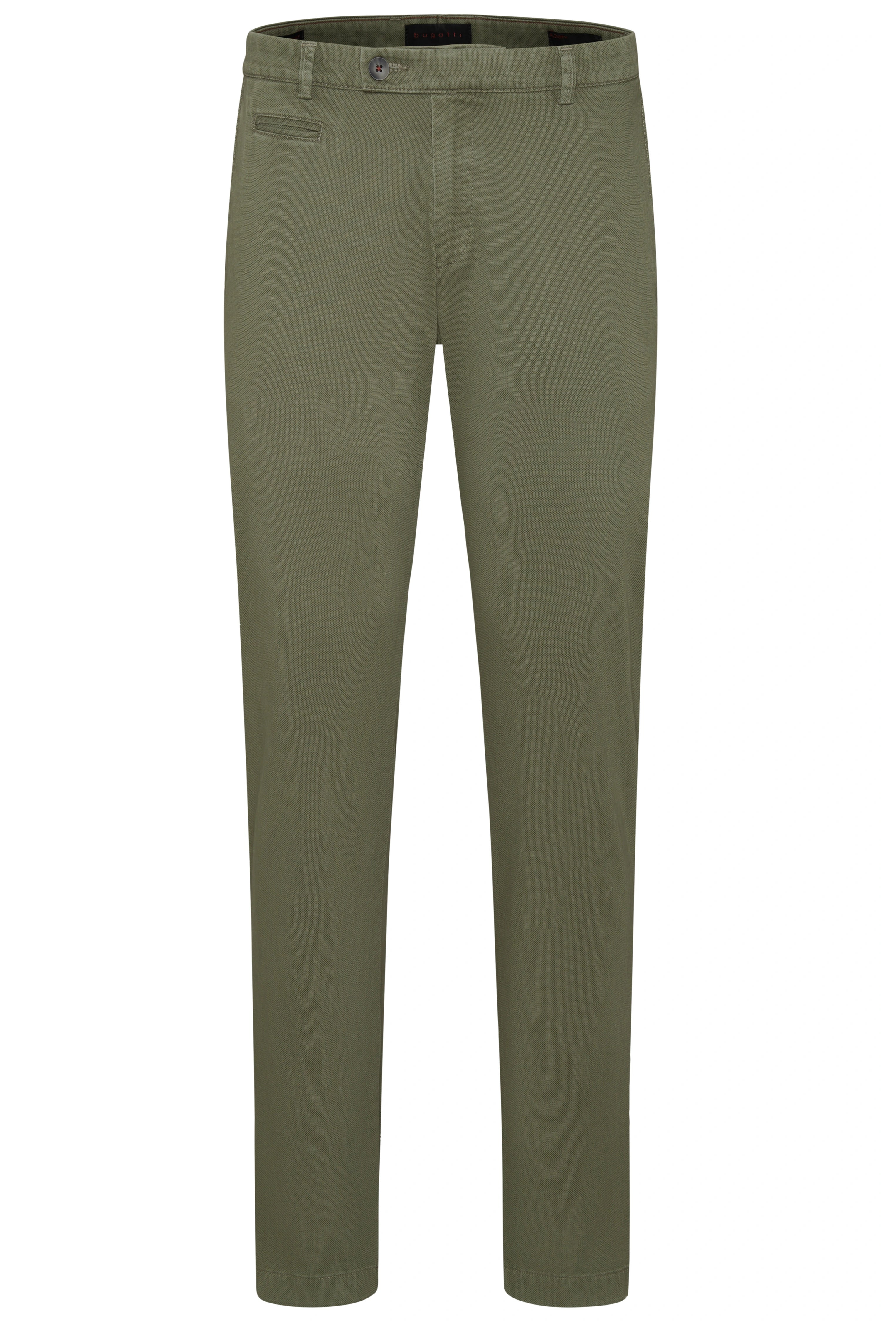 Groene bugatti chino, ontspannen silhouet, tijdloos ontwerp voor een stijlvolle uitstraling.