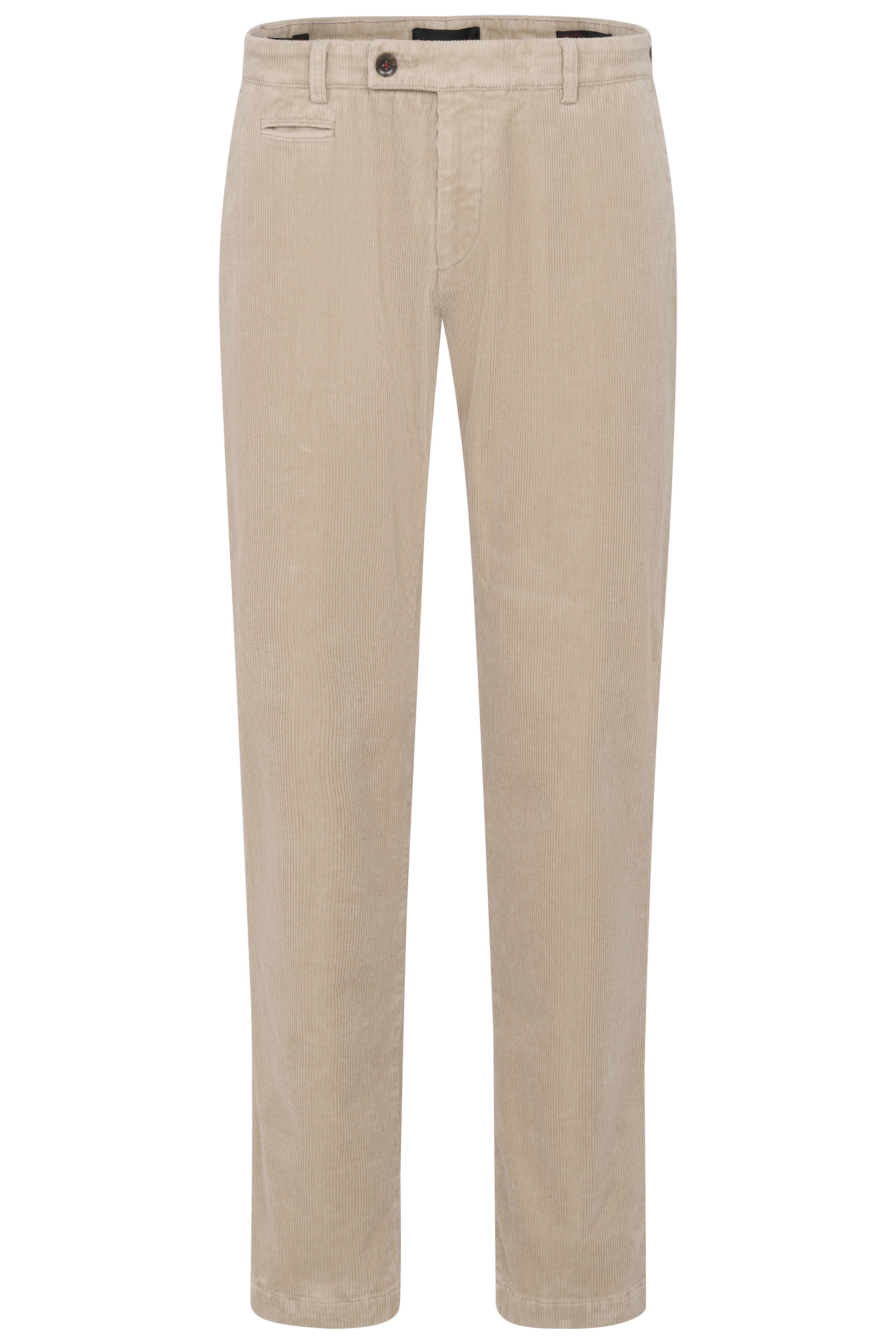 Beige Cordhose von bugatti, Büstenbild, elegantes Design für stilvollen Alltag.