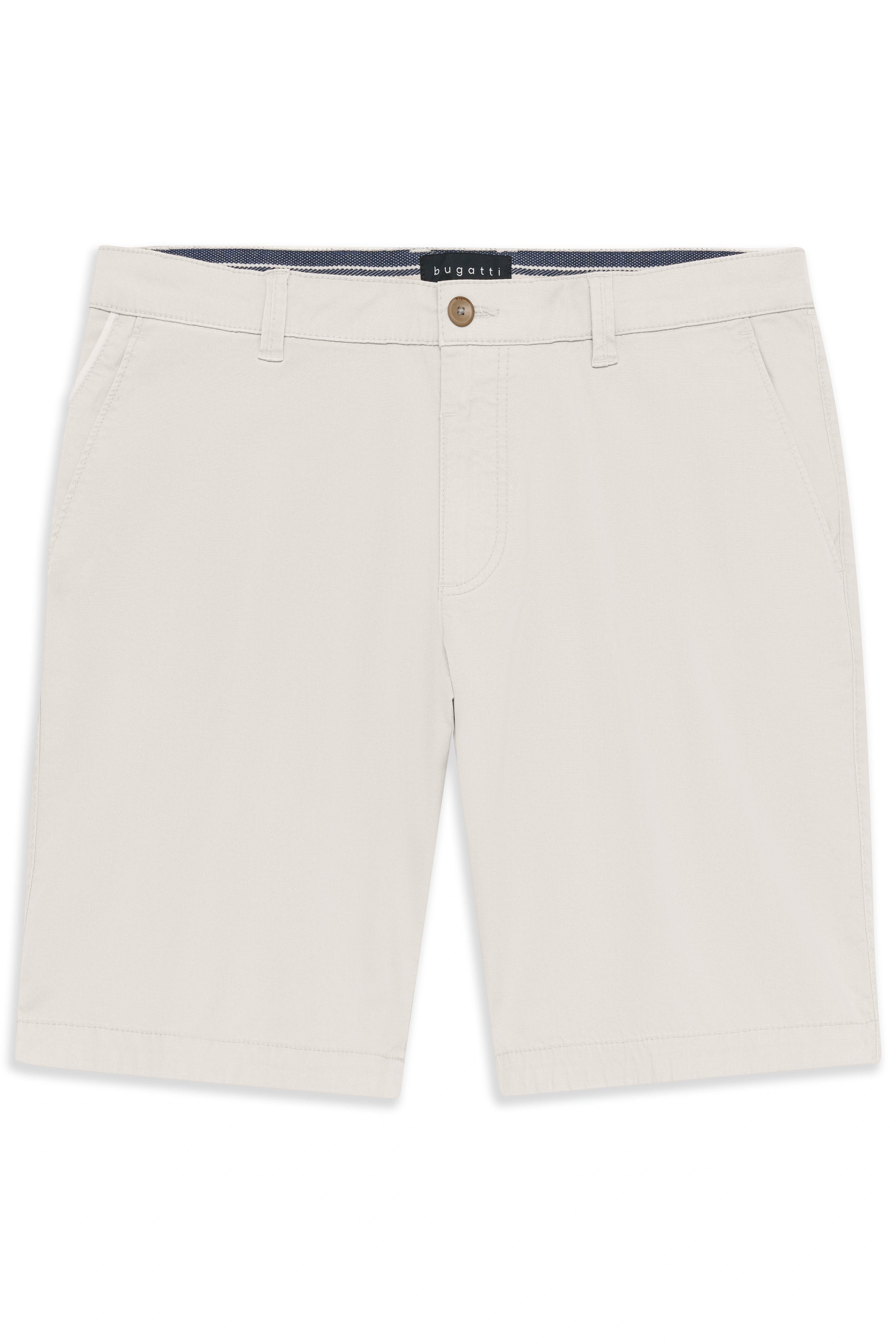 Beige bugatti Shorts, legeres Büstenbild, klassisches Design, ideal für sommerliche Outfits.