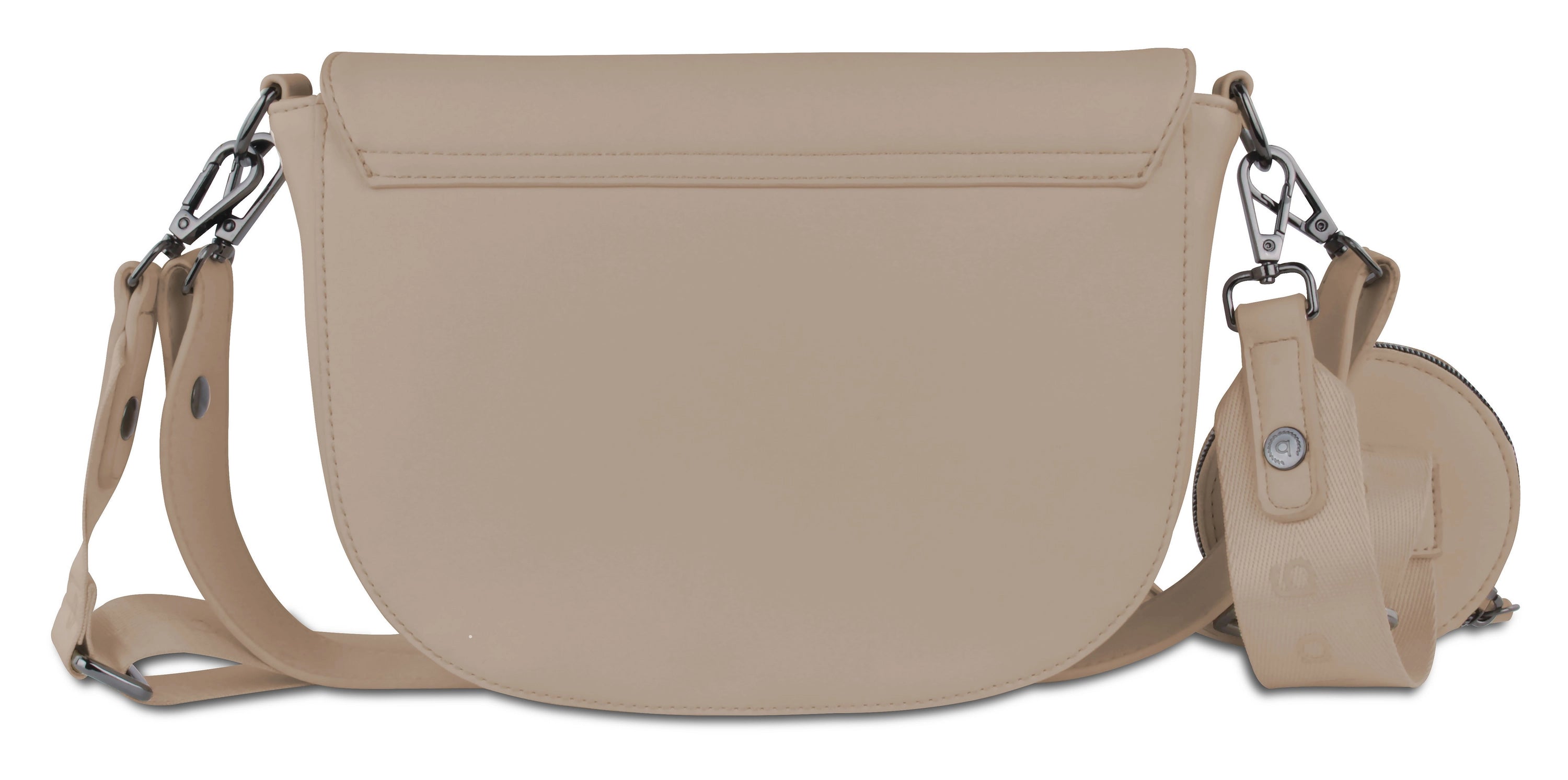 Beige bugatti Umhängetasche aus hochwertigem Material, legeres Bild, schlichtes Design.