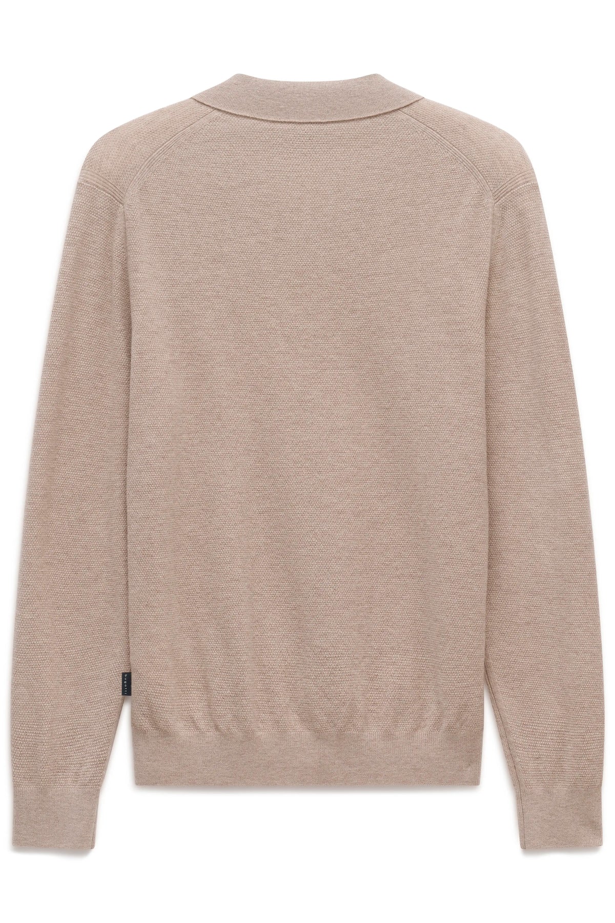 Beiger Pullover von bugatti, Büstenbild, ohne Muster, klassischer Schnitt, stilvoll und zeitlos.