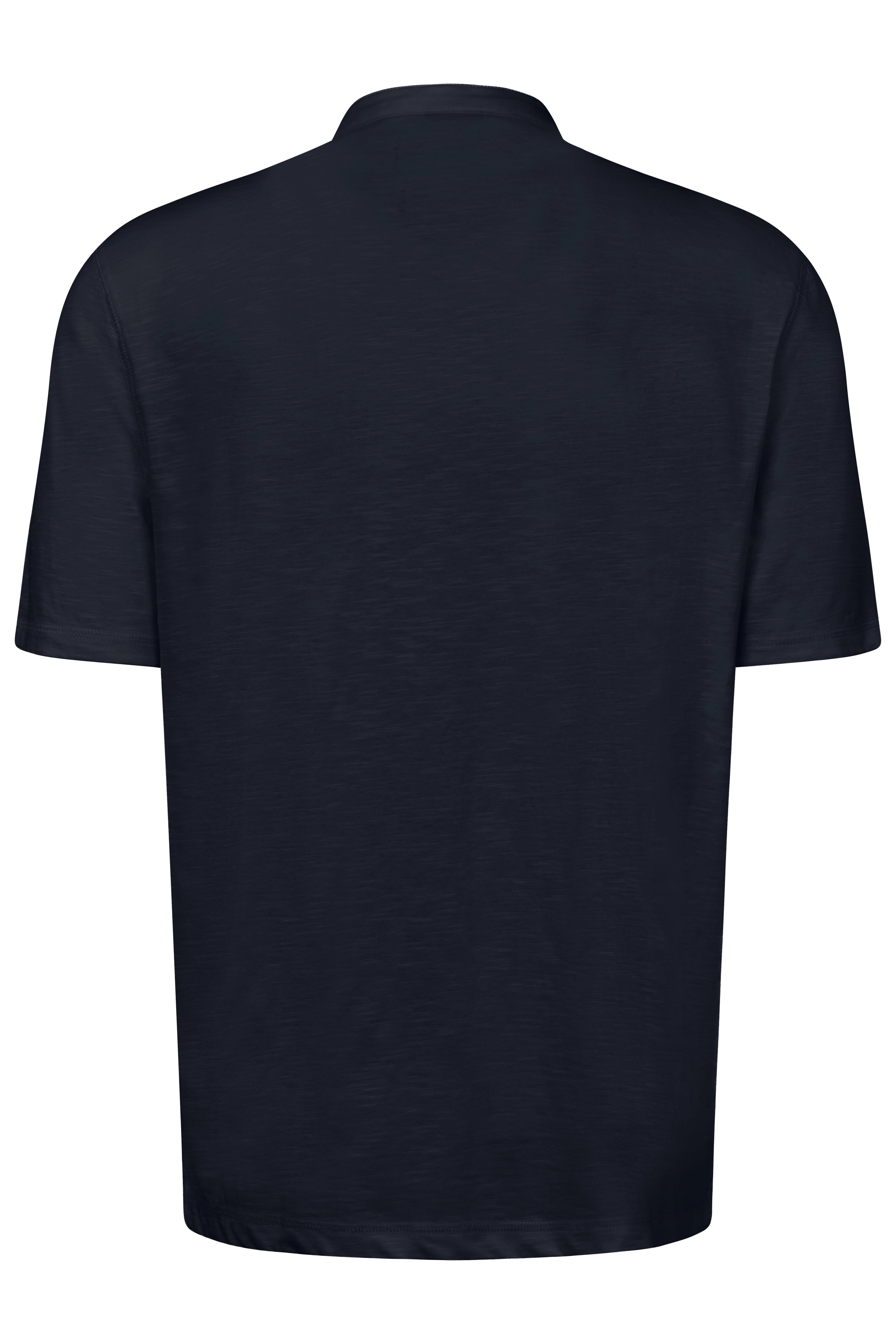 Navy T-shirt back view, casual, bugatti style and quality.