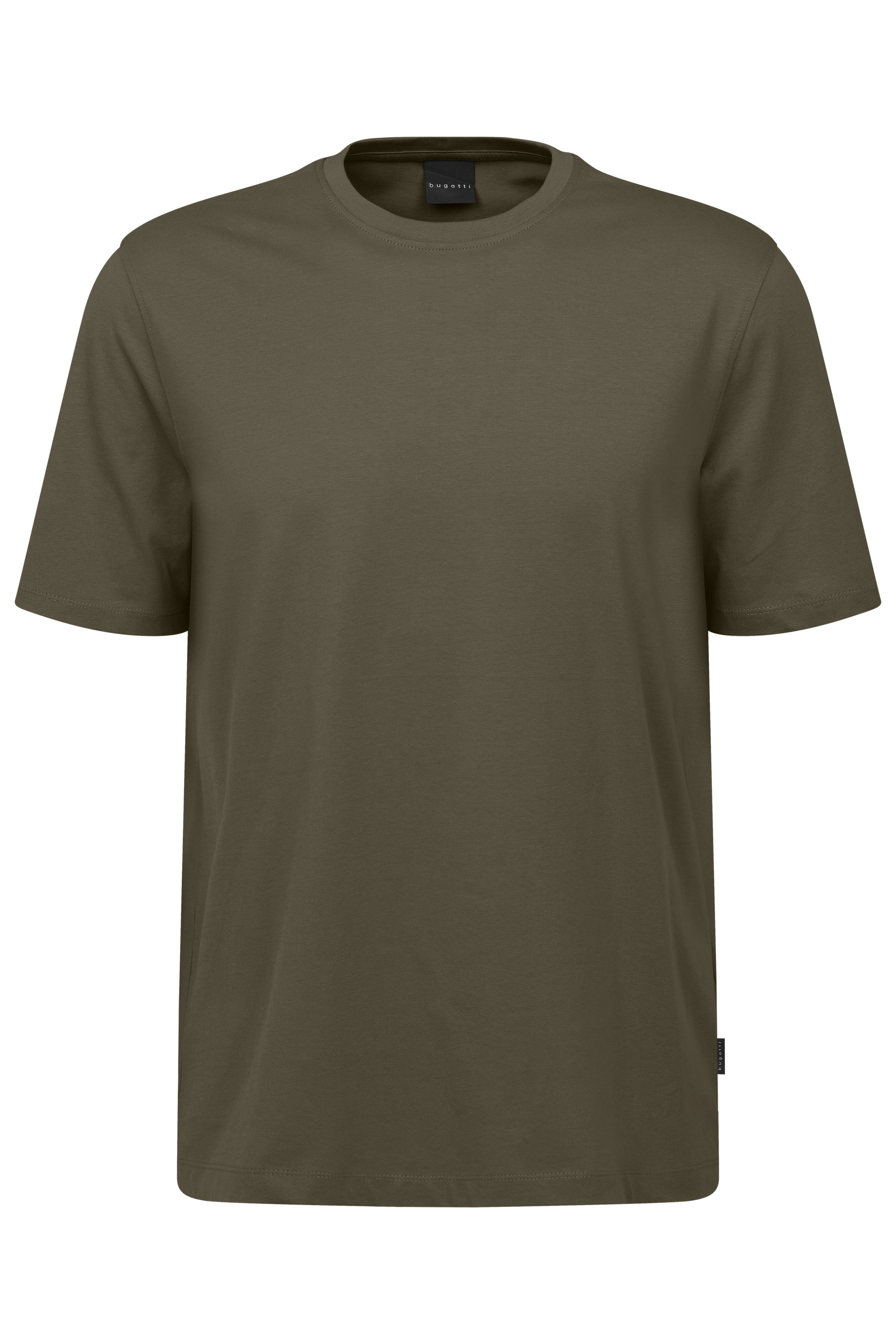bugatti olive green T-shirt, casual bust image, timeless design, premium materials.