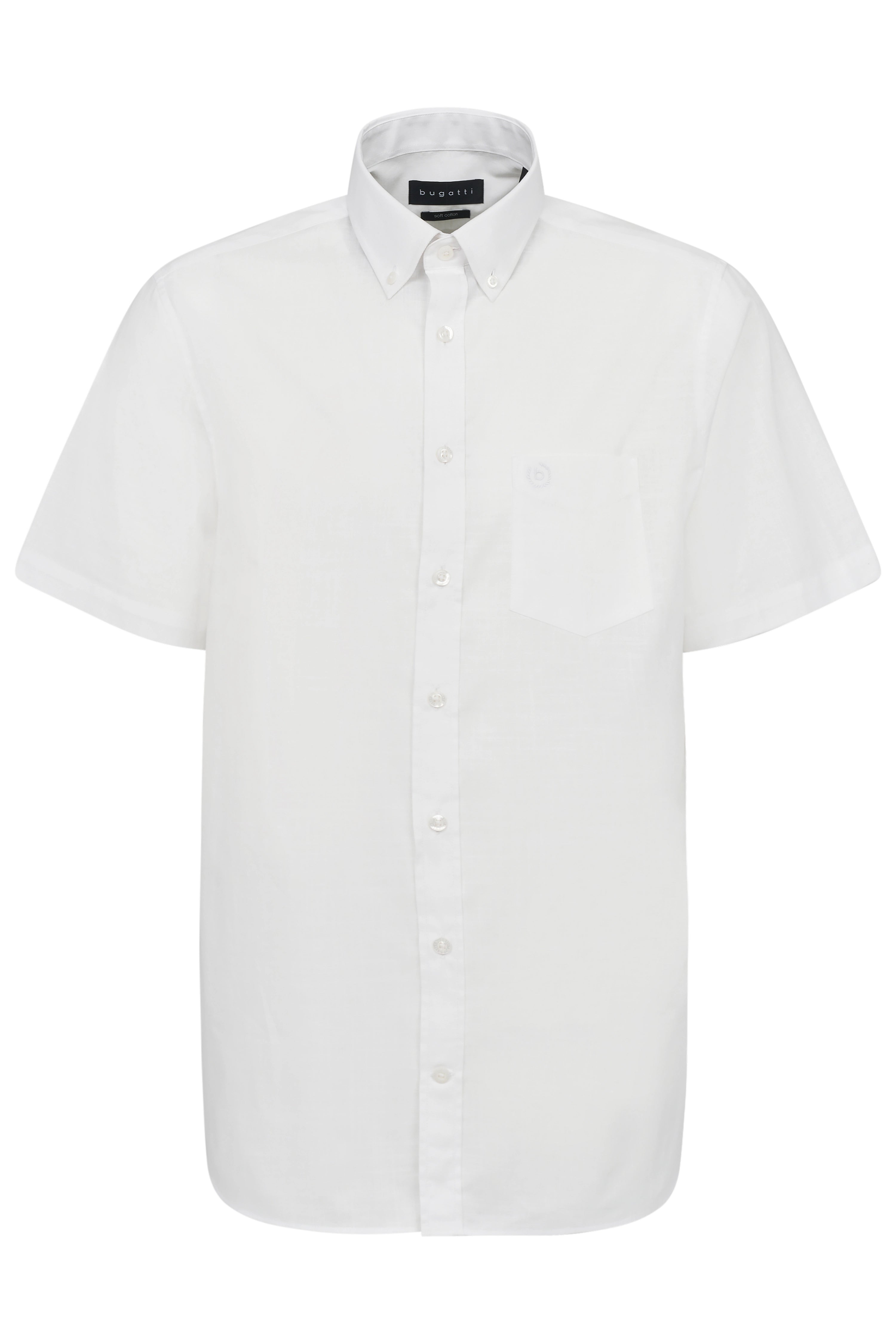 Witte bugatti kortemouwenblouse, casual buste.