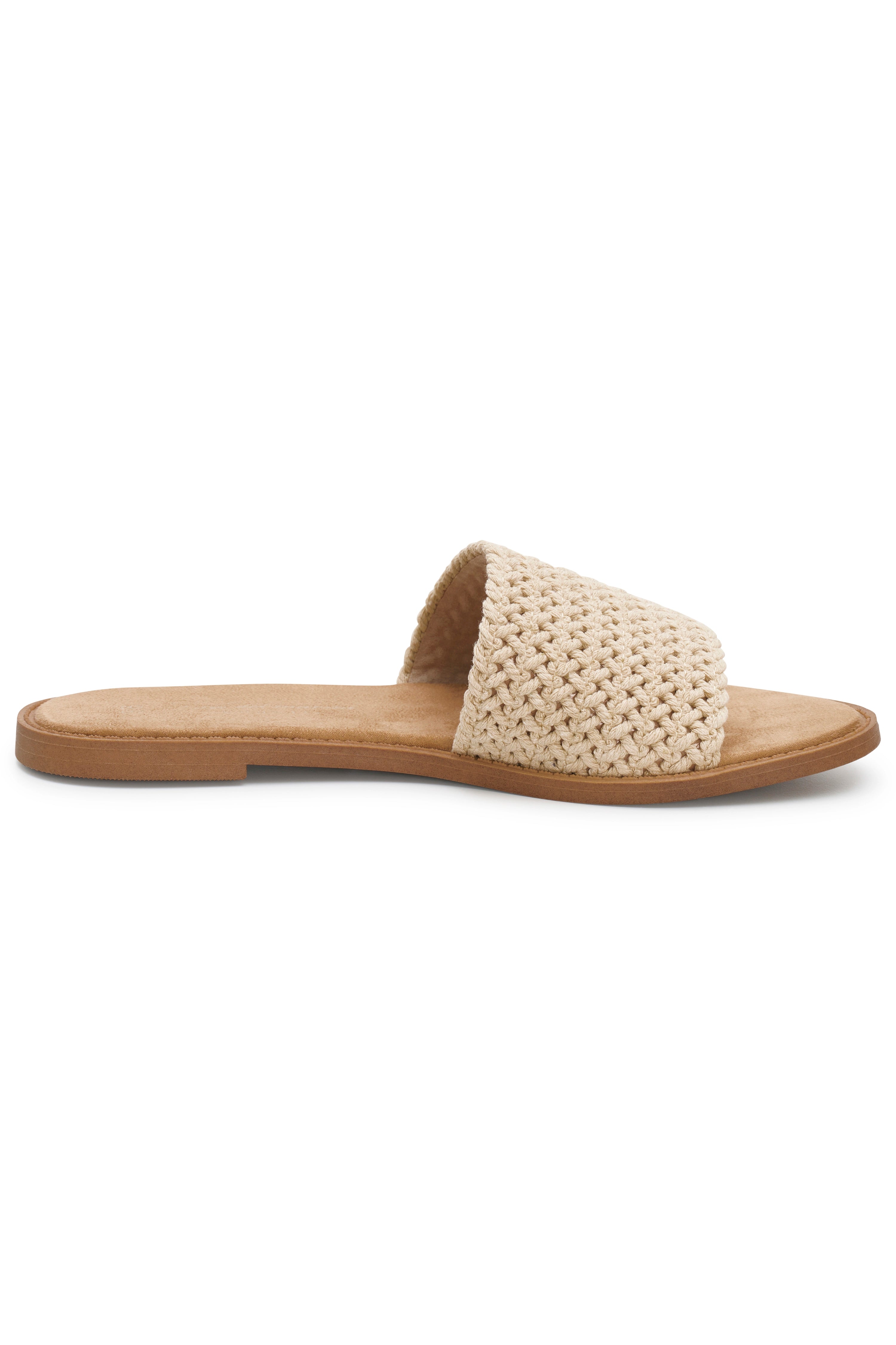 Beiger bugatti Strandschuh mit geflochtenem Design, Seitenansicht, ideal für entspannten Sommerlook.