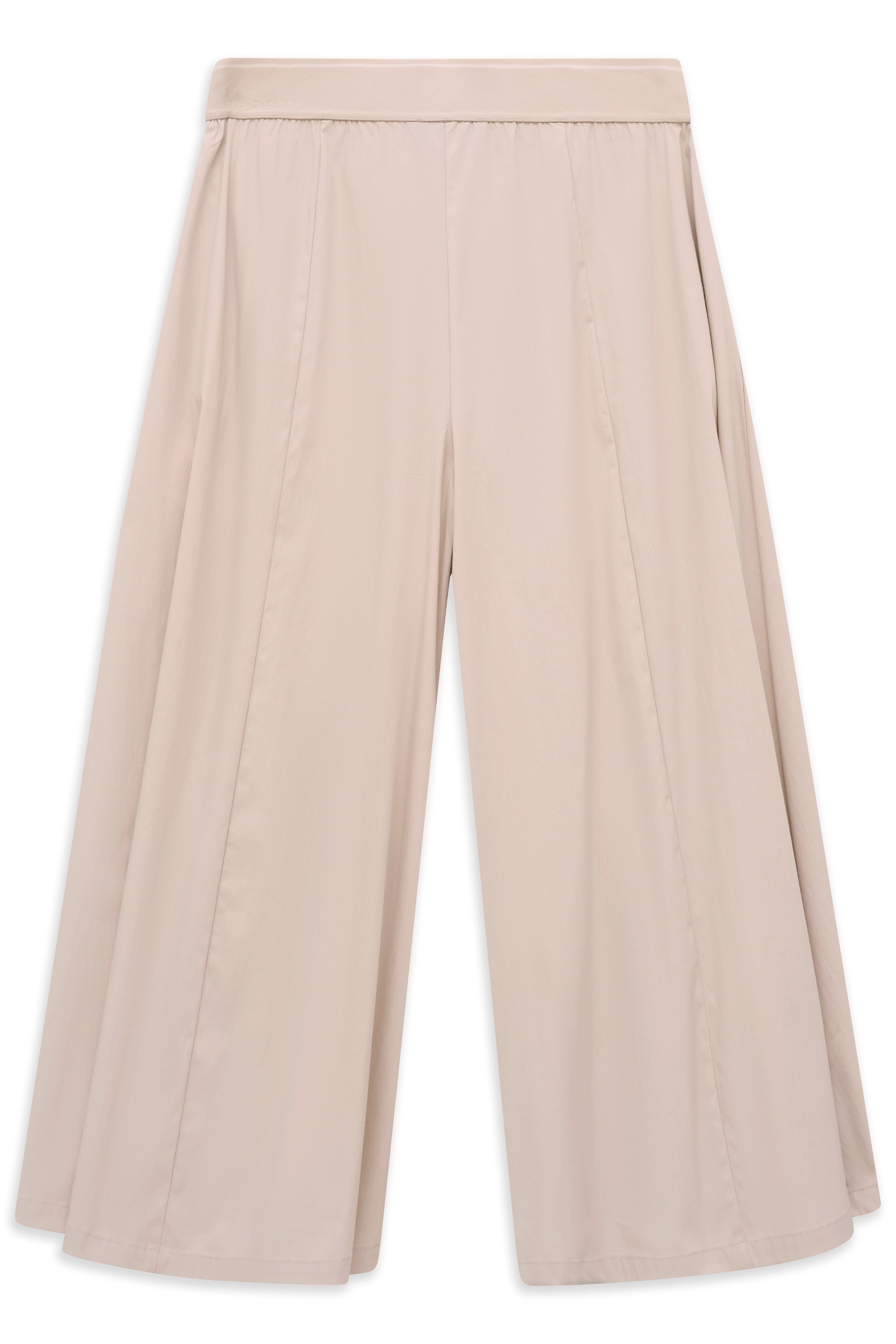 Beige bugatti Culotte-Hose, Büstenbild, fließender Stoff, zeitloses Design.