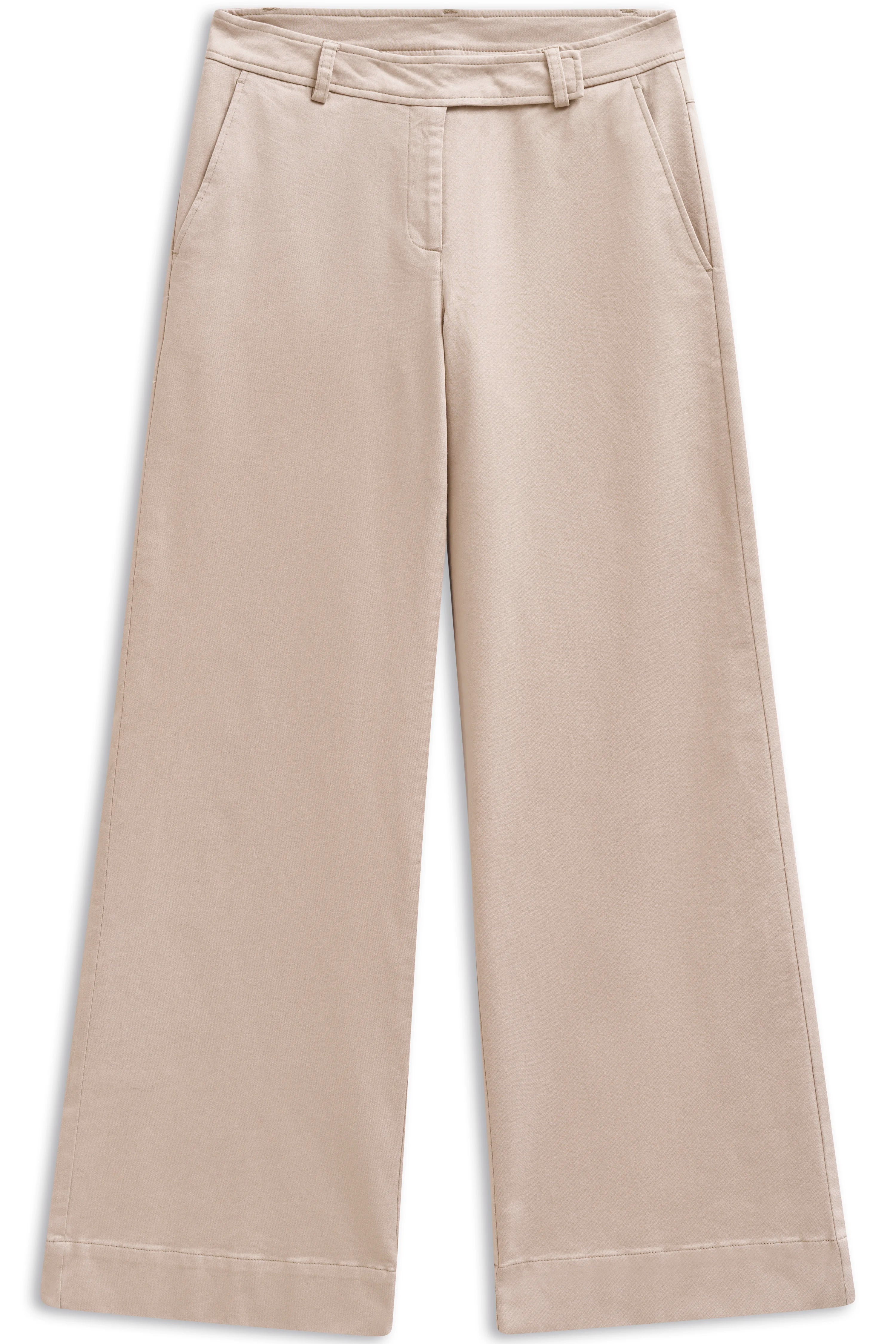 Beige Palazzo-broek van bugatti, buste-afbeelding, stijlvol en tijdloos elegant, geïnspireerd door Italiaanse rust.