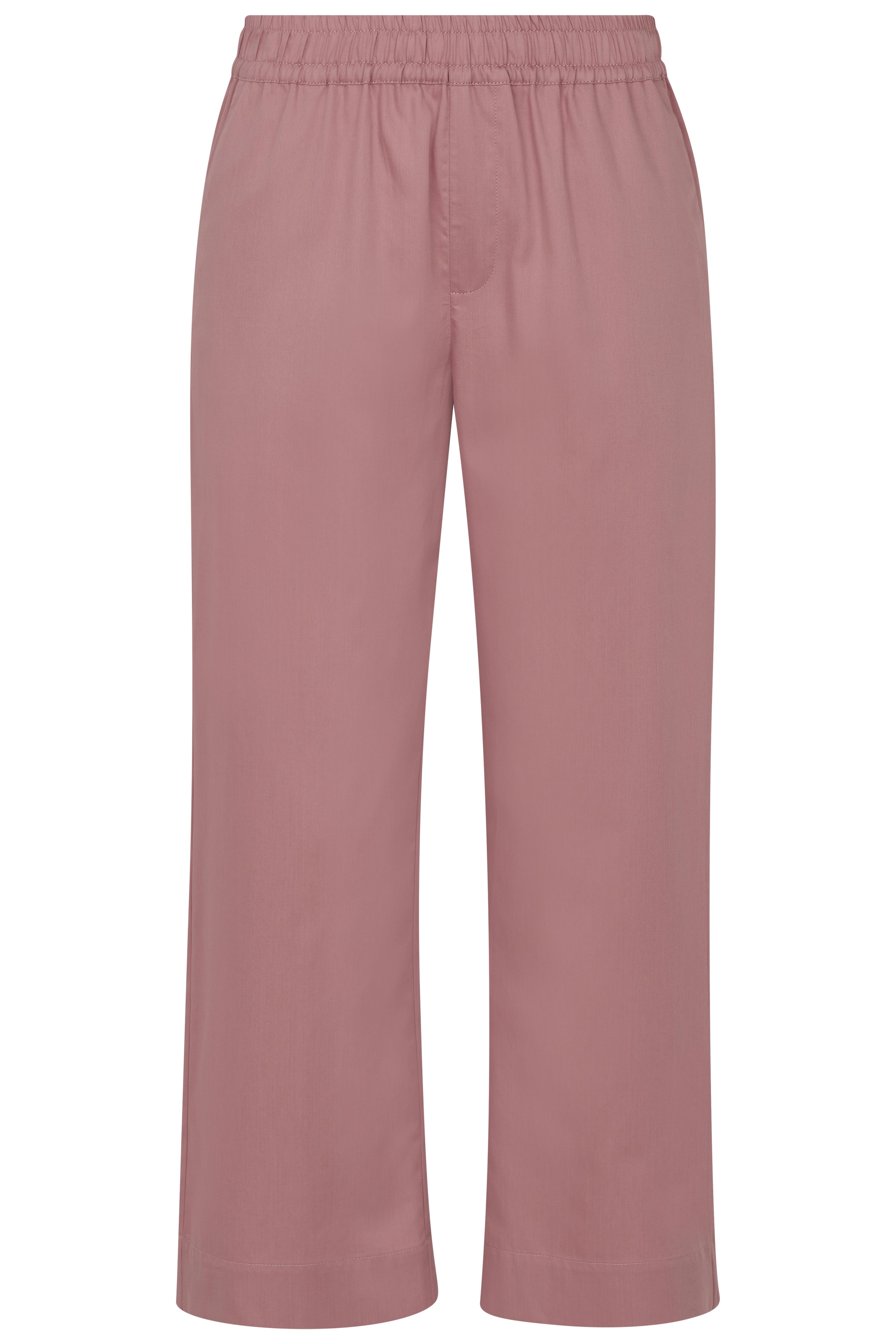 Roze, wijde broek van bugatti, casual weergegeven, tijdloos en elegant.