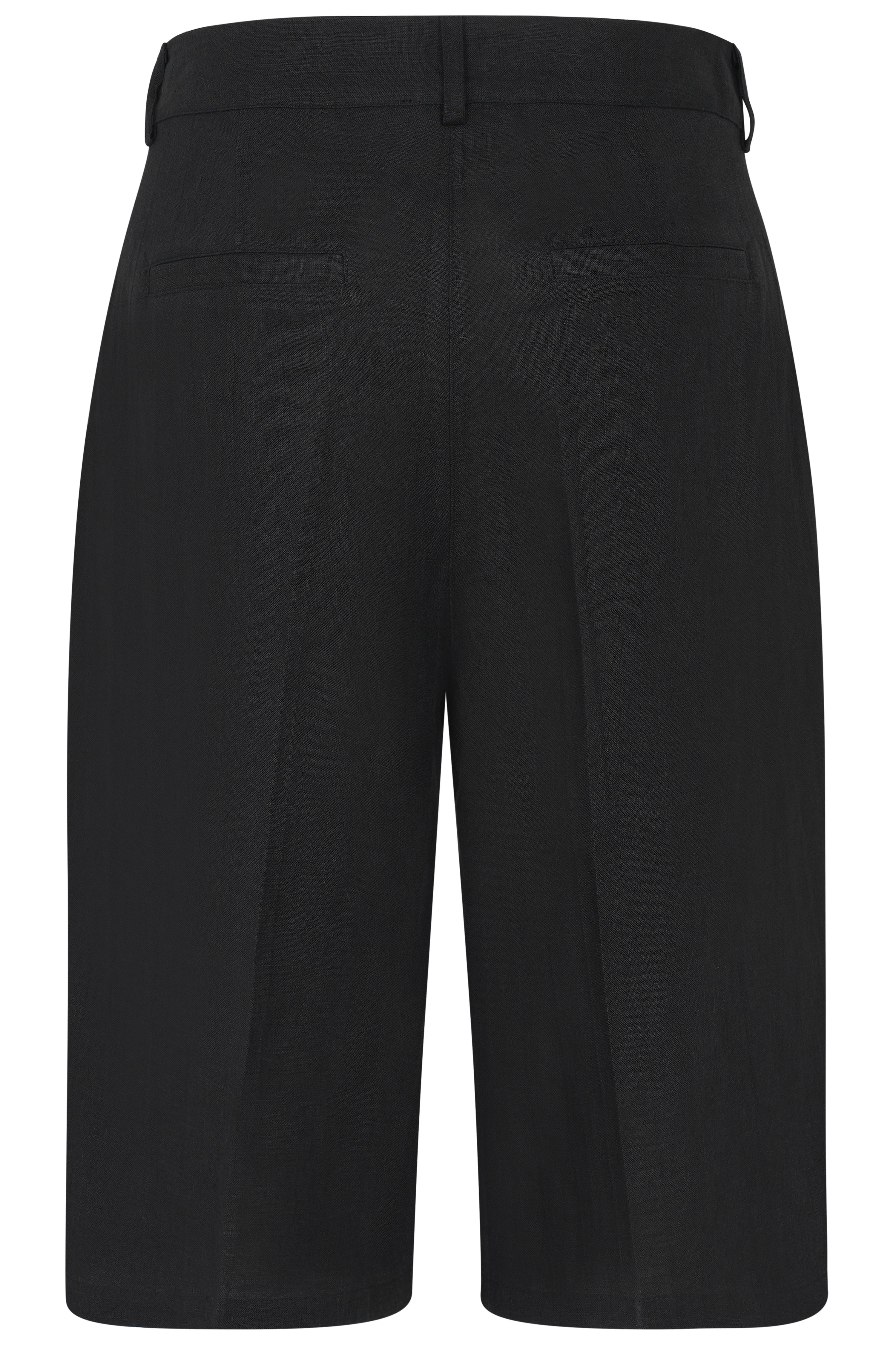 Zwarte bugatti shorts, achteraanzicht, casual ontwerp, hoogwaardige afwerking.