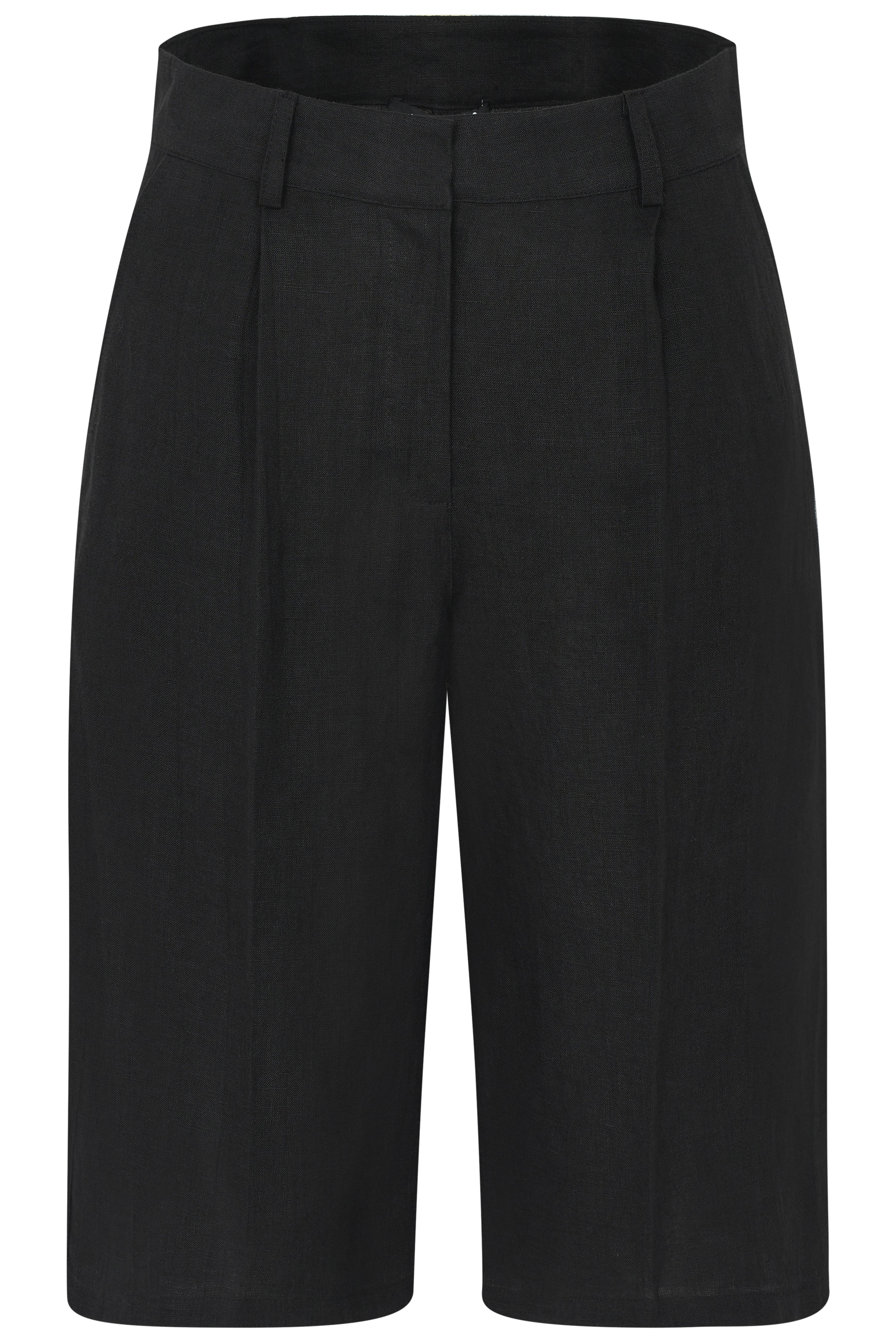 Zwarte bugatti Bermuda-shorts, casual bustebeeld, eenvoudig ontwerp.