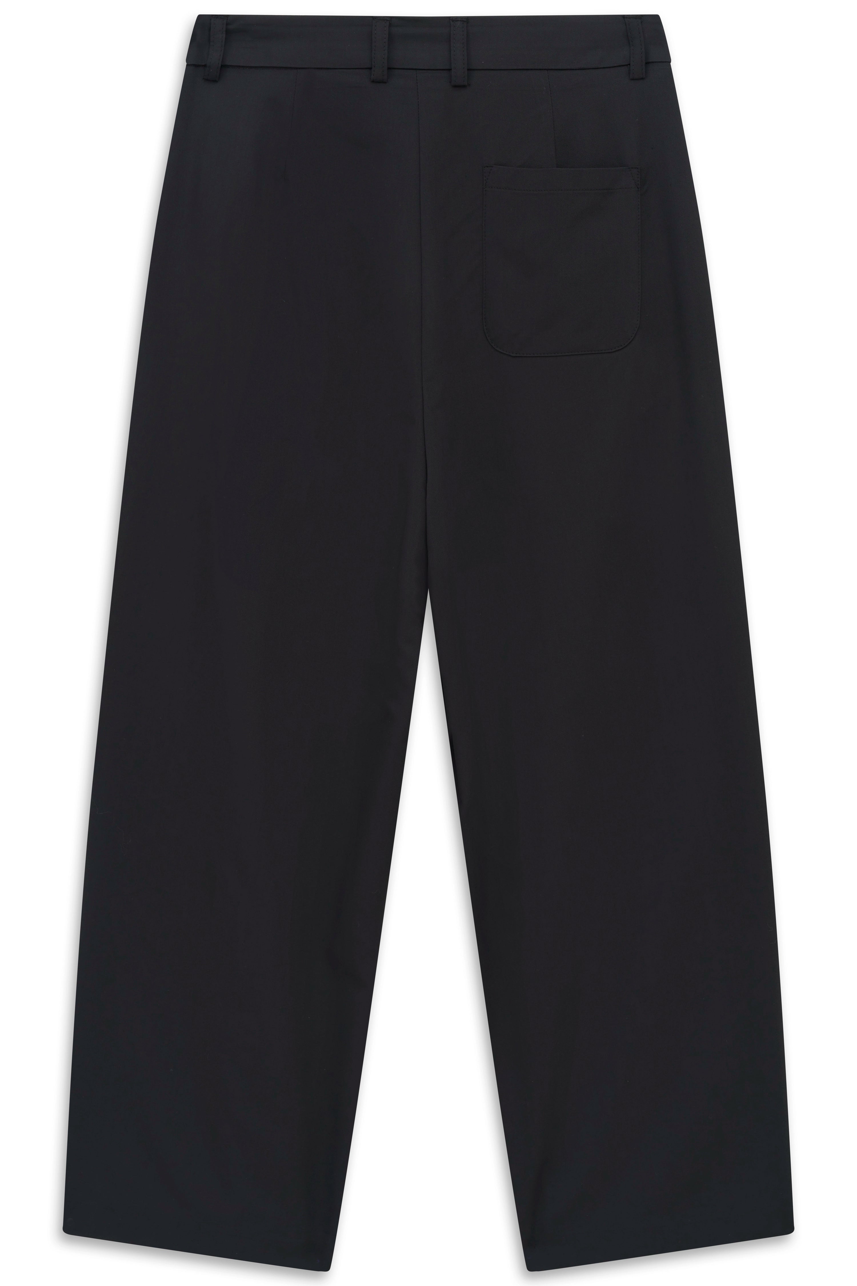 Schwarze bugatti-Hose, legeres Büstenbild, zeitloser Stil, hochwertige Materialien.